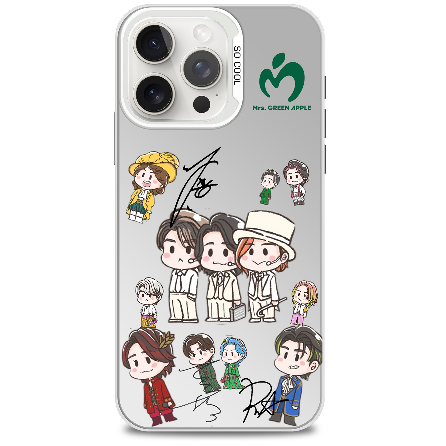 ミラースマホケース-銀【MrsGREENAPPLE/lulu.】