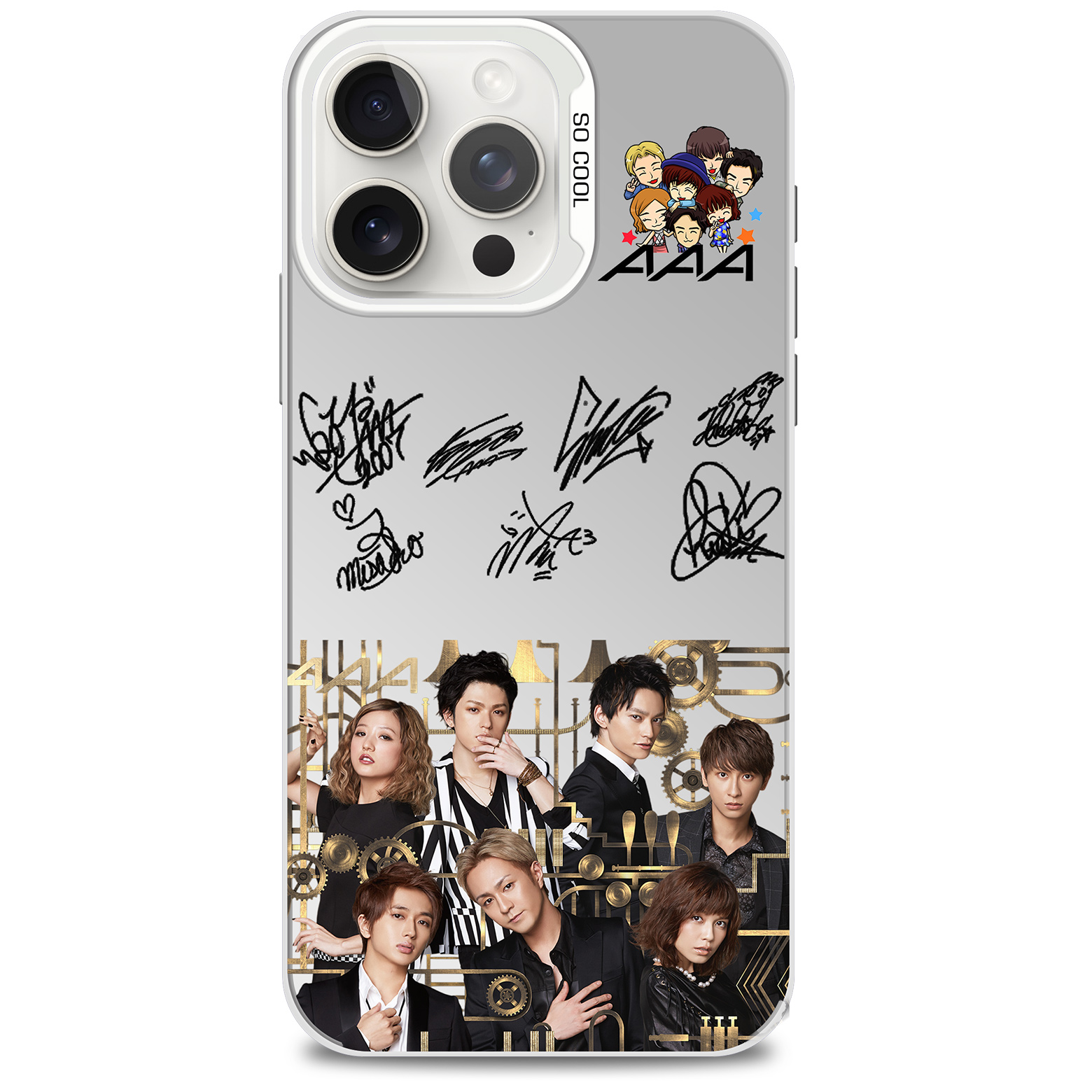 ミラースマホケース-銀【AAA】