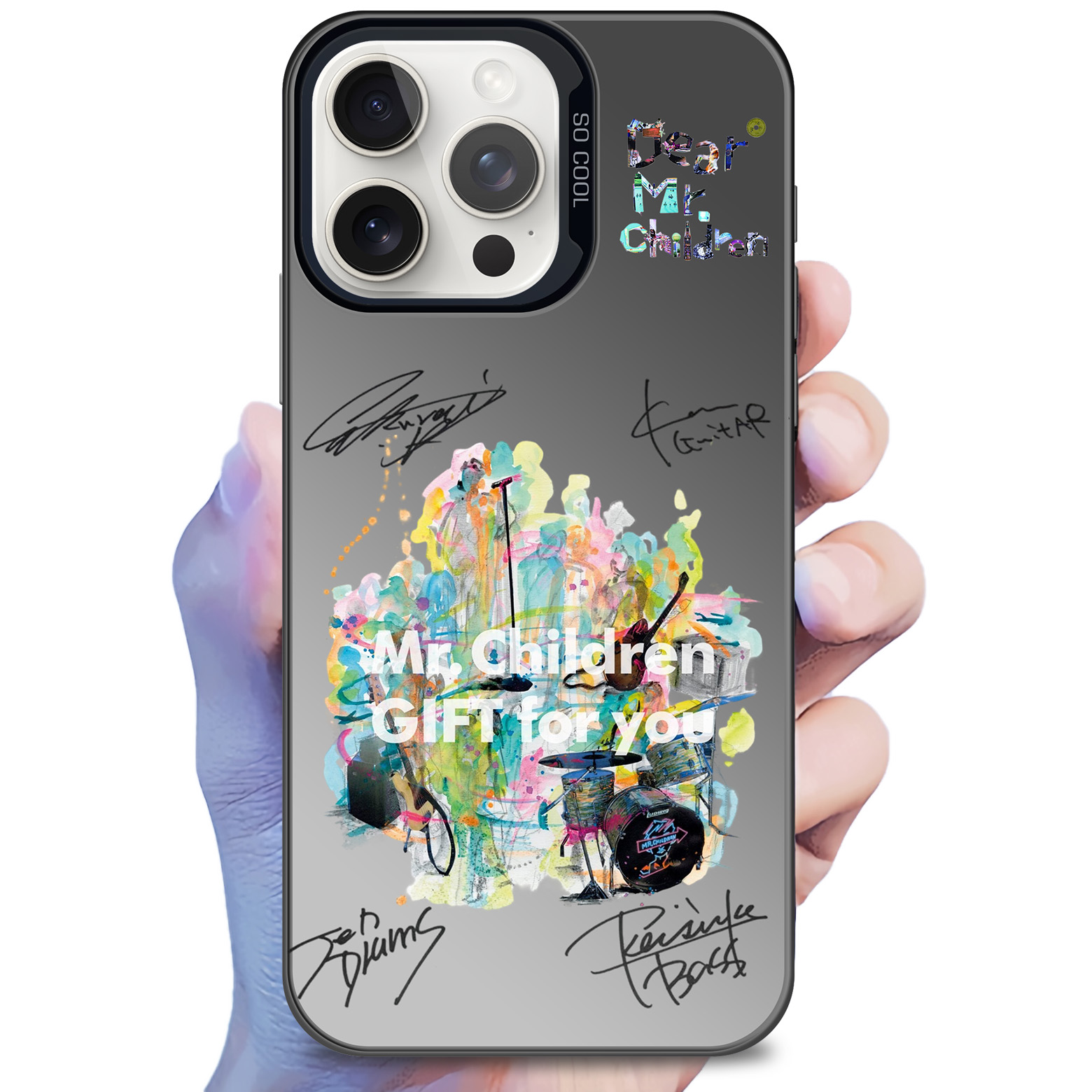 ミラースマホケース-黒【Mr.Children/GIFT for you】