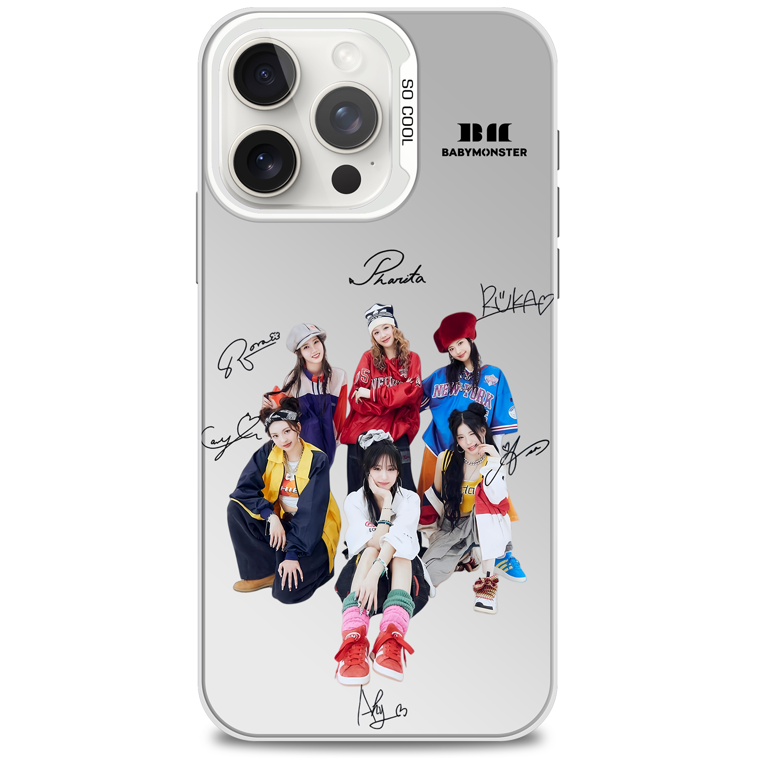 ミラースマホケース-銀【BABYMONSTER/HOT SAUCE】-B