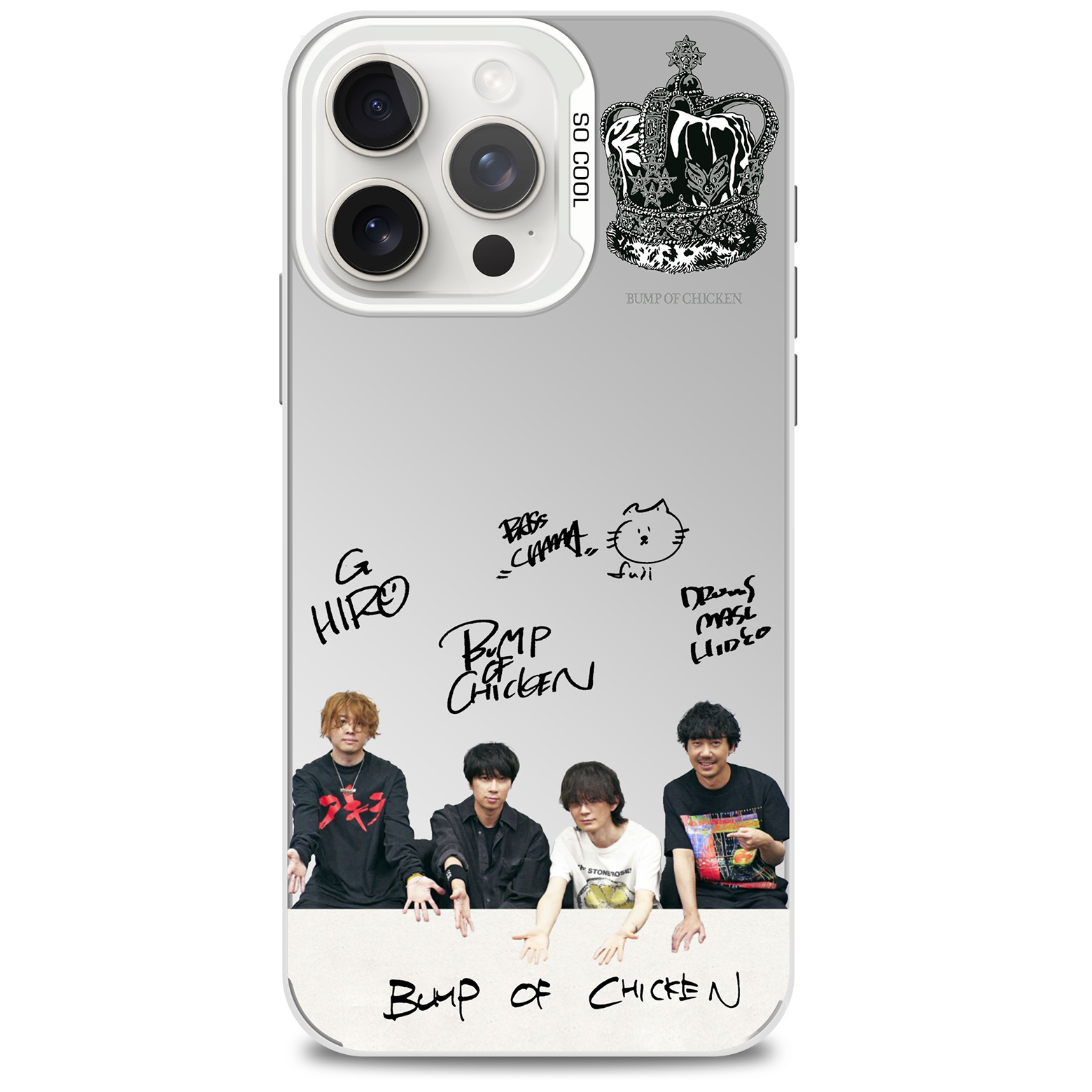 ミラースマホケース-銀【BUMP OF CHICKEN/I】