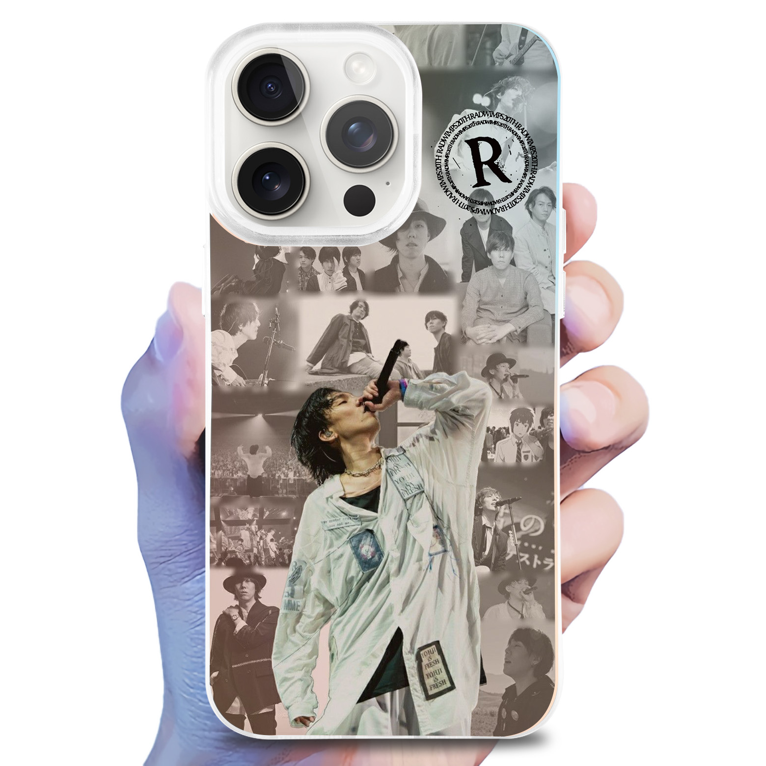 レーザーグラデーションスマートフォンケース-【野田洋次郎 /RADWIMPS】-YITOTO™推し活がもっと楽しくなる