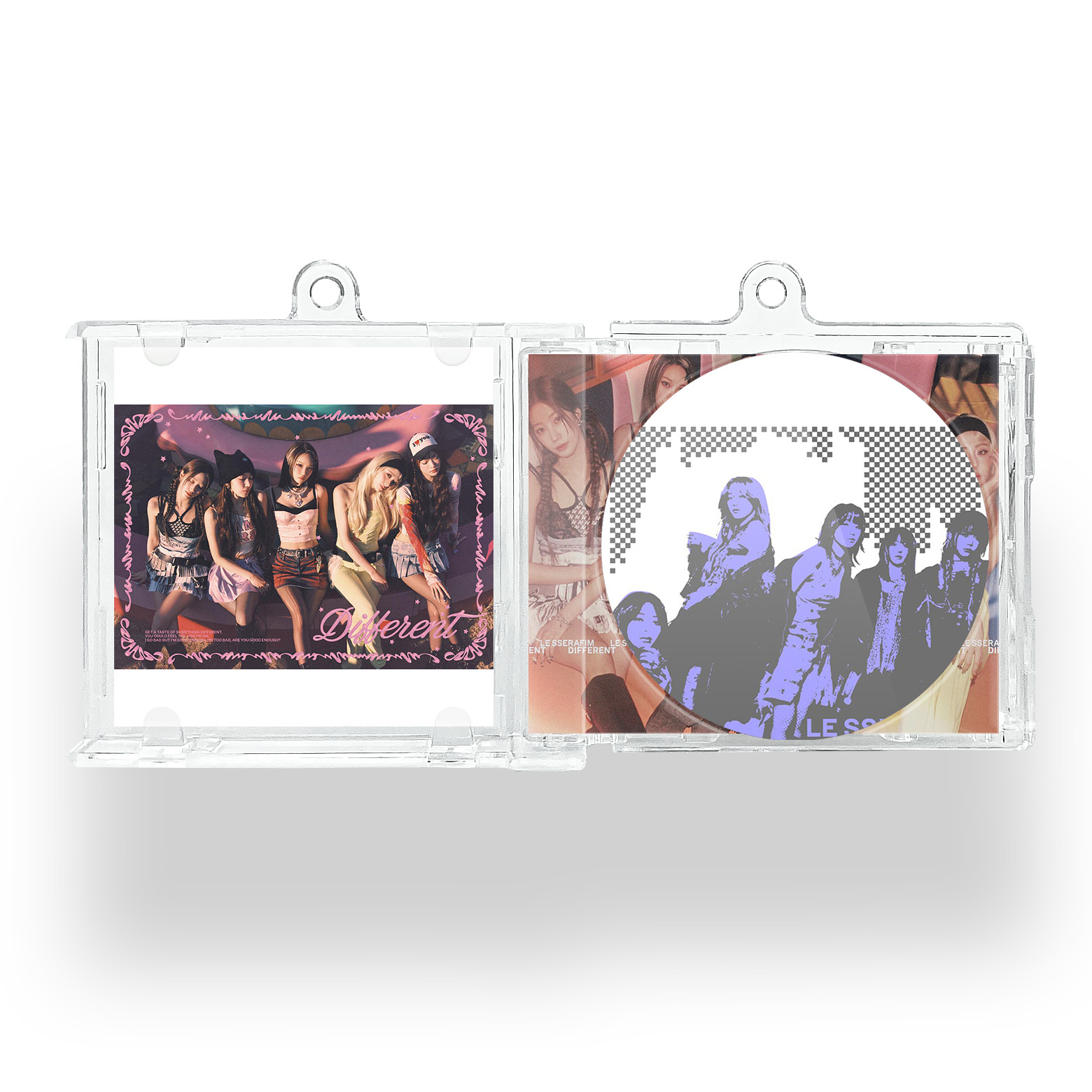 NFCミニCDキーリング【LE SSERAFIM/Different】-YITOTO™推し活がもっと楽しくなる