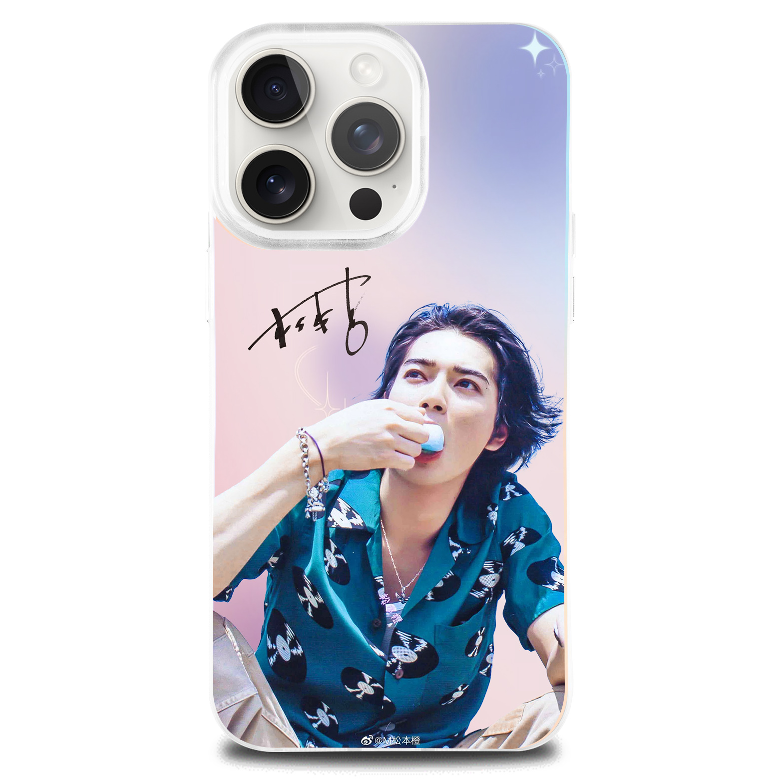 レーザーグラデーションスマートフォンケース【松本潤/嵐ARASHI】