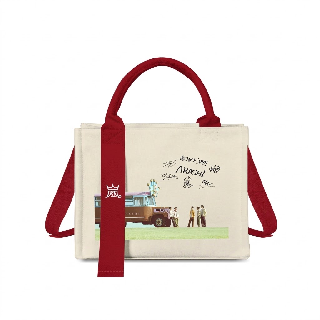 トートバッグキャンバスバッグ【嵐ARASHI/FIVE】