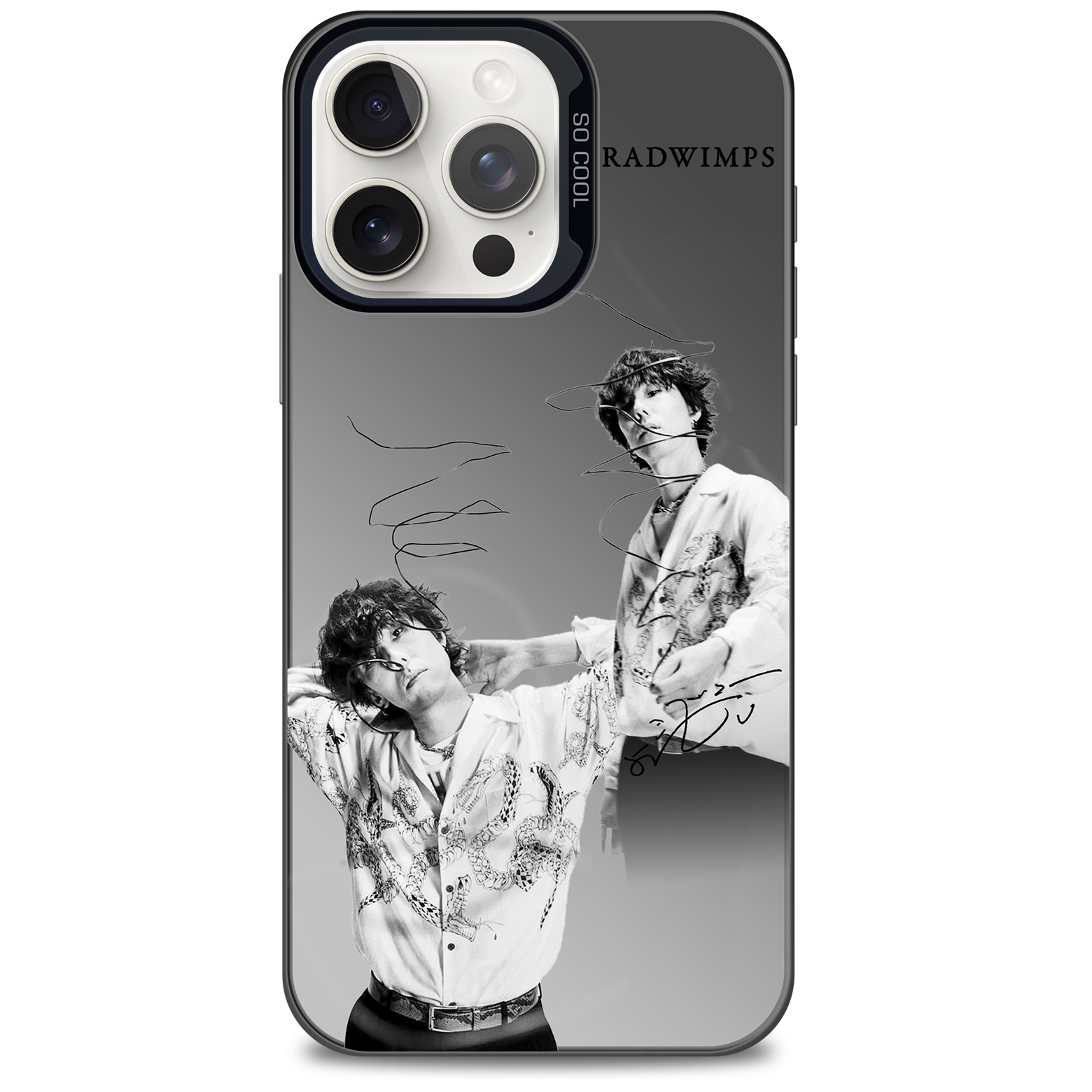 ミラースマホケース-黒【野田洋次郎/RADWIMPS/Anew】