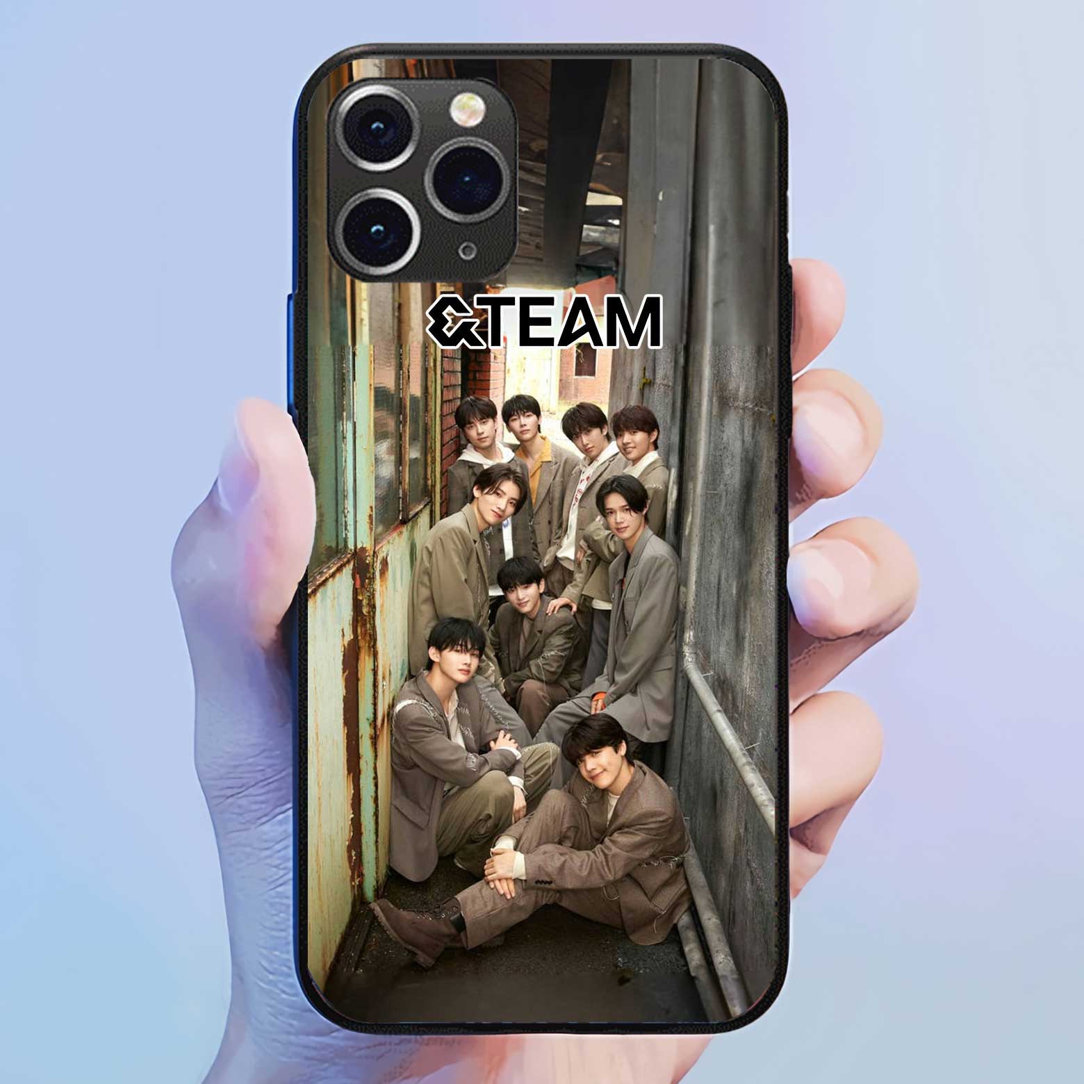 発光するスマートフォンケース 【&TEAM】3種類