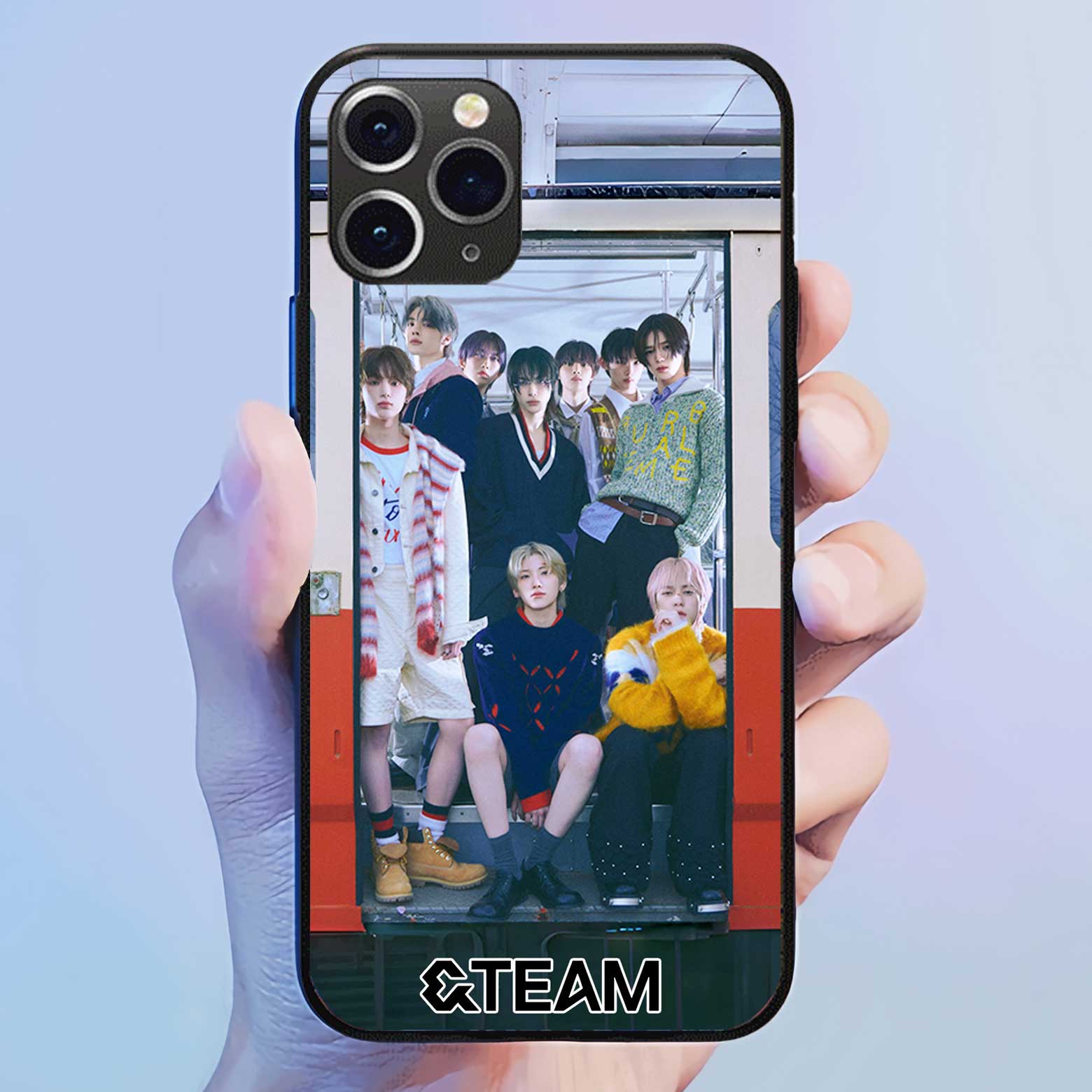 発光するスマートフォンケース 【&TEAM】3種類