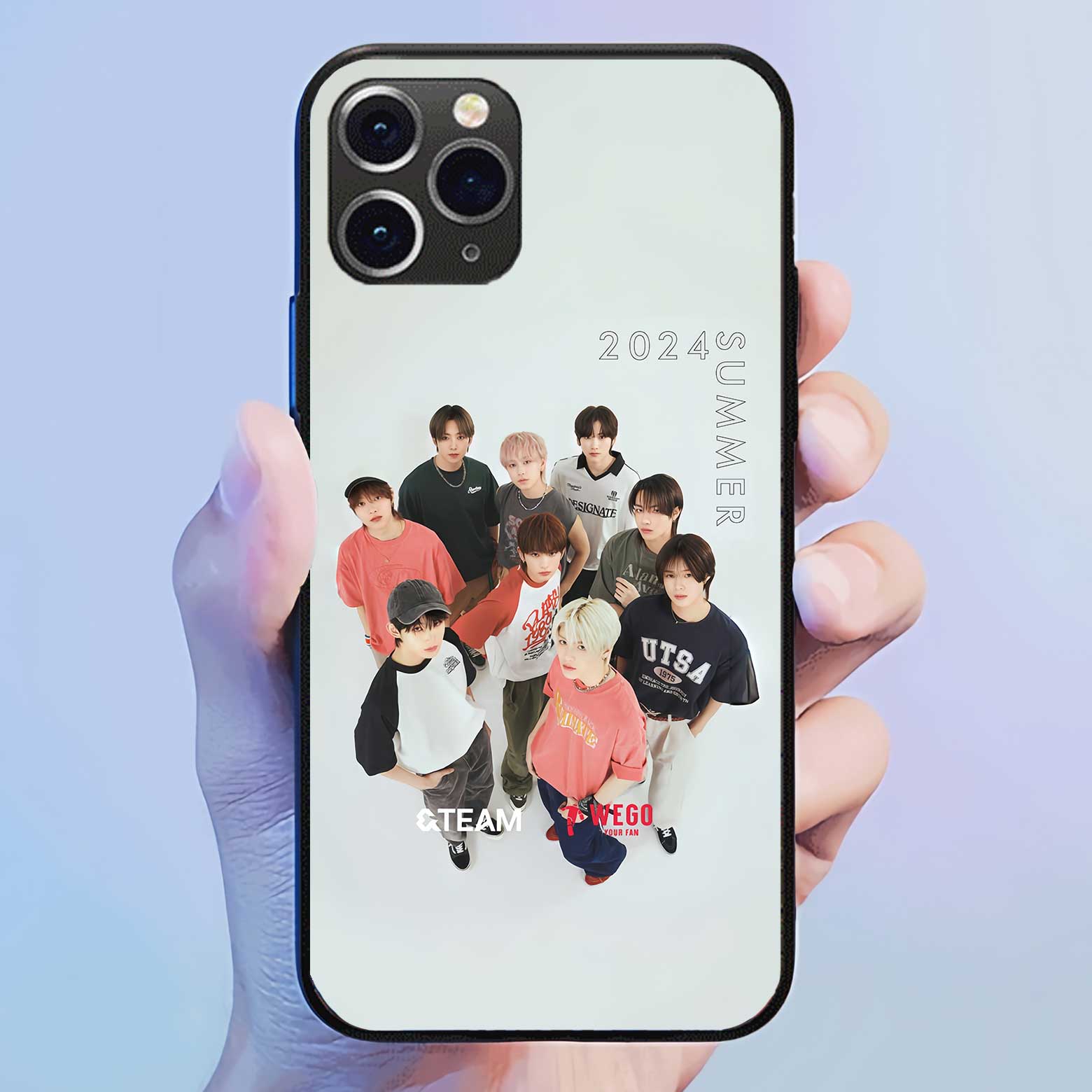 発光するスマートフォンケース 【&TEAM】3種類