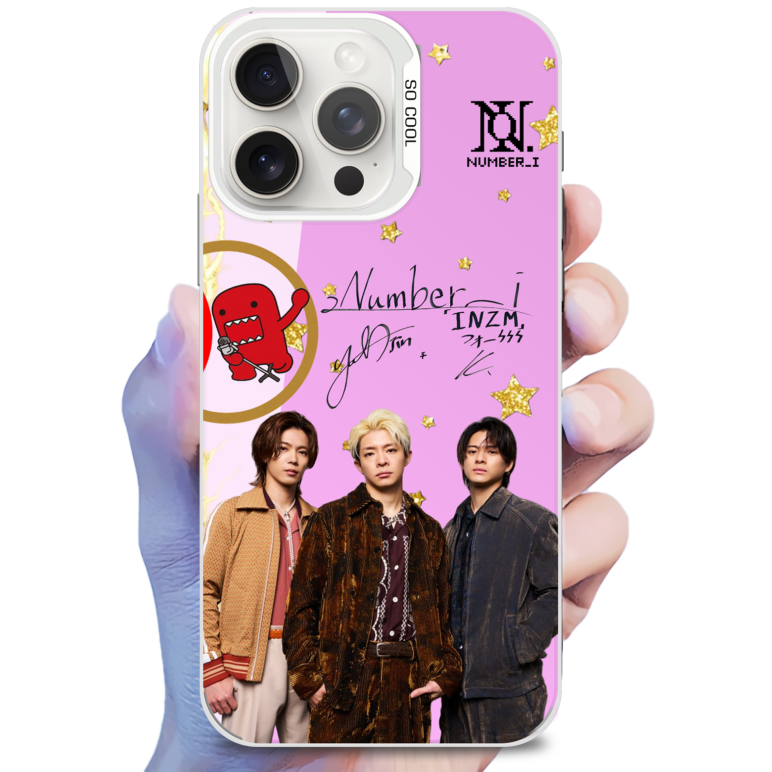 ミラースマホケース-銀【Number_i/紅白歌合戦】