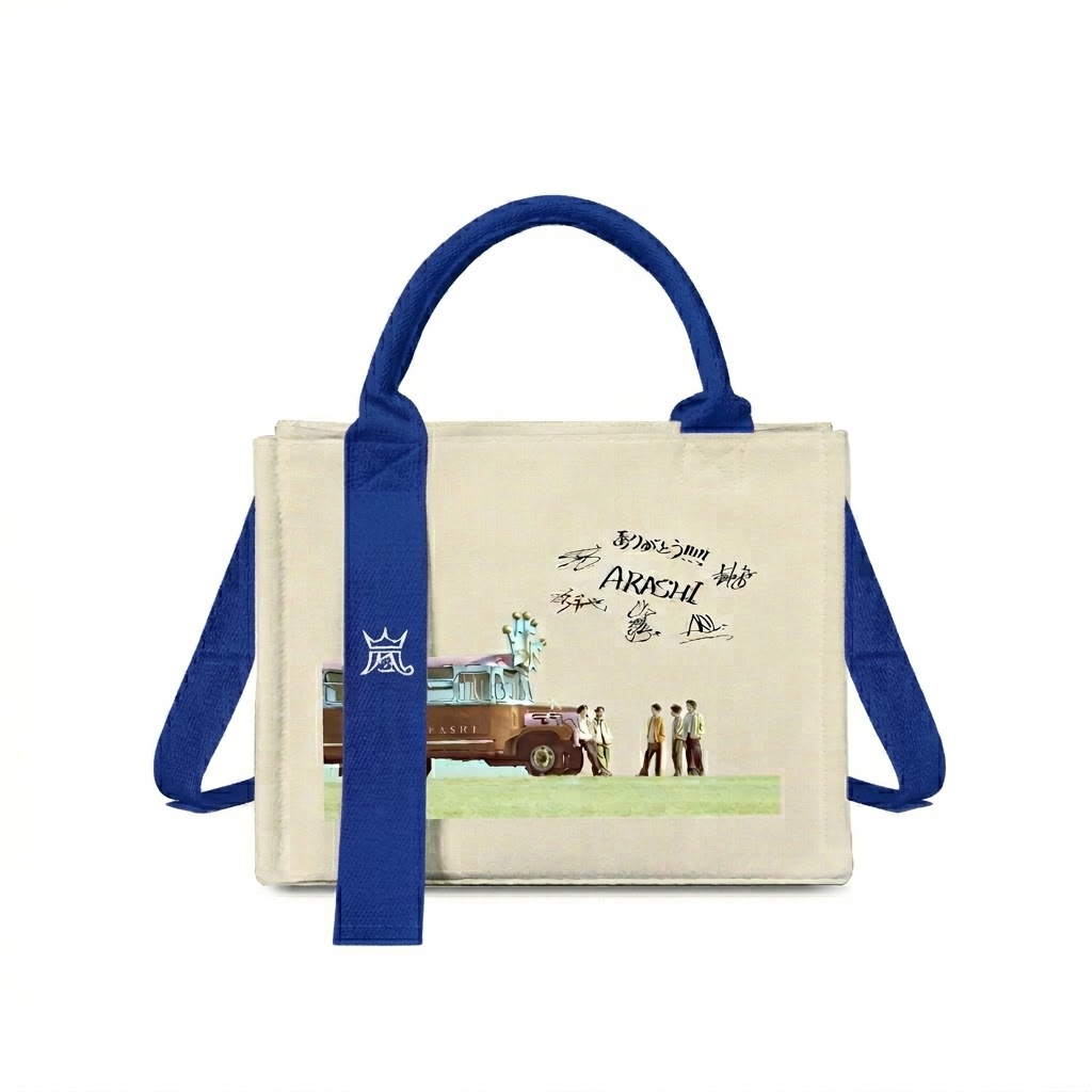 トートバッグキャンバスバッグ【嵐ARASHI/FIVE】