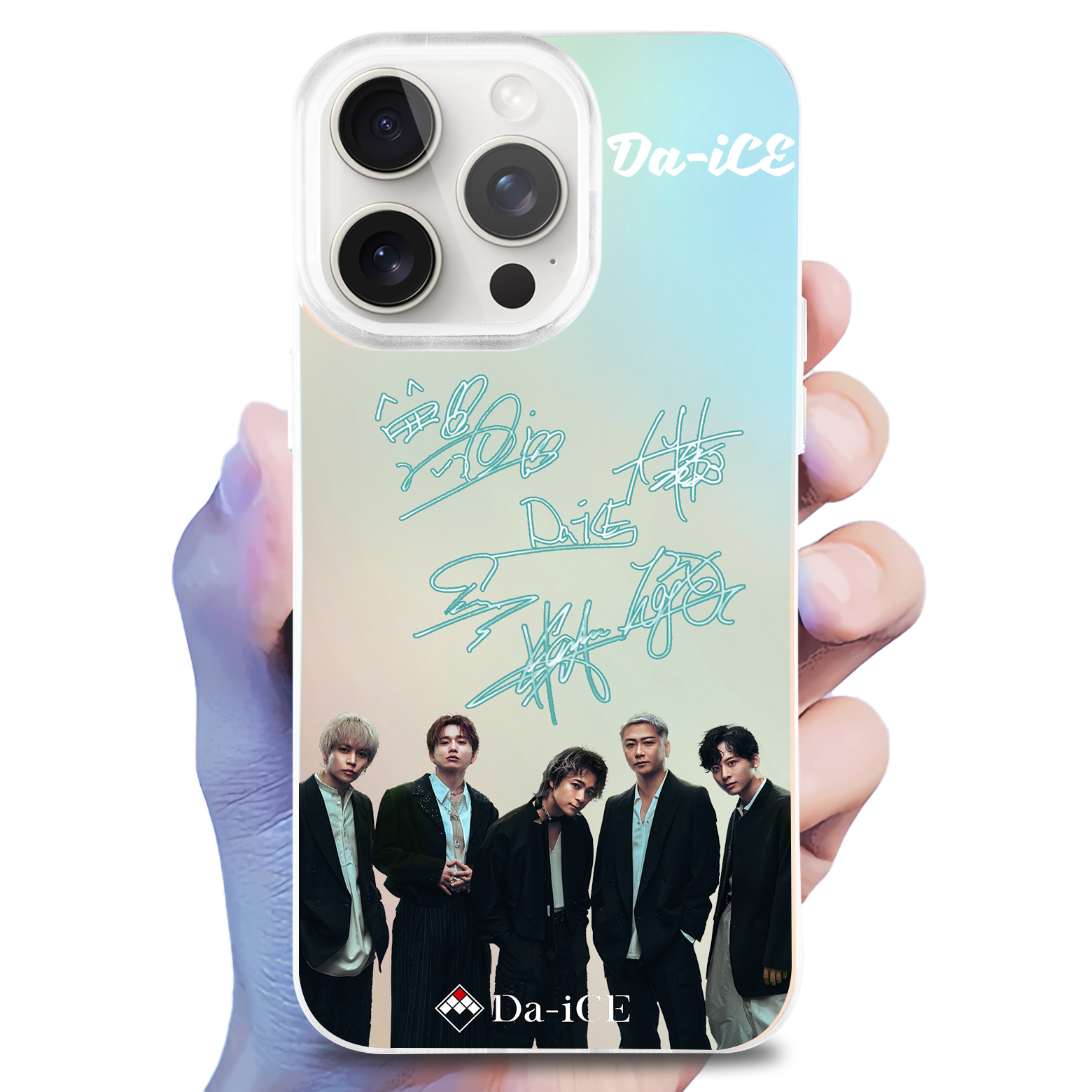 レーザーグラデーションスマートフォンケース-【Da-iCE】