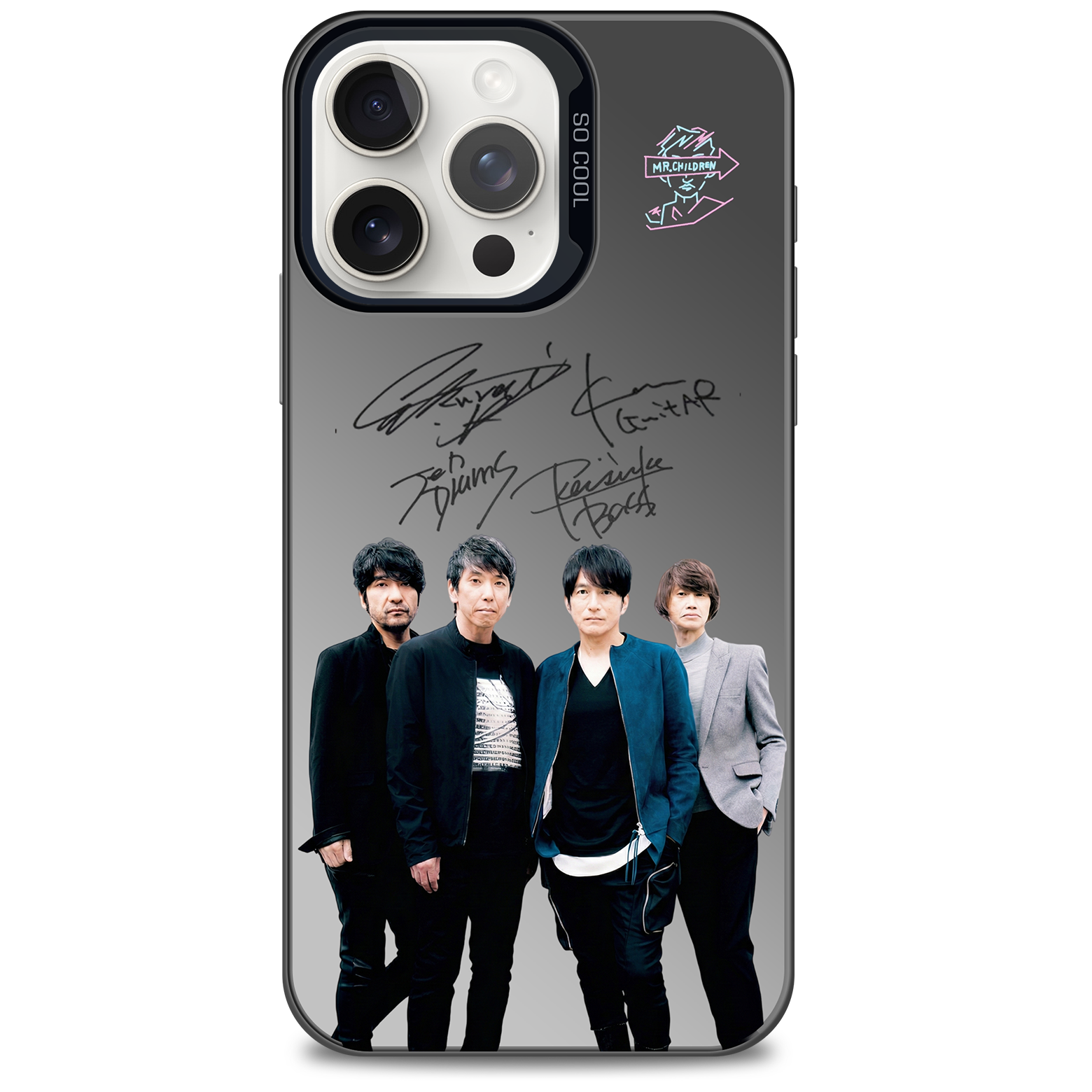 ミラースマホケース-黒【Mr.Children/産声】