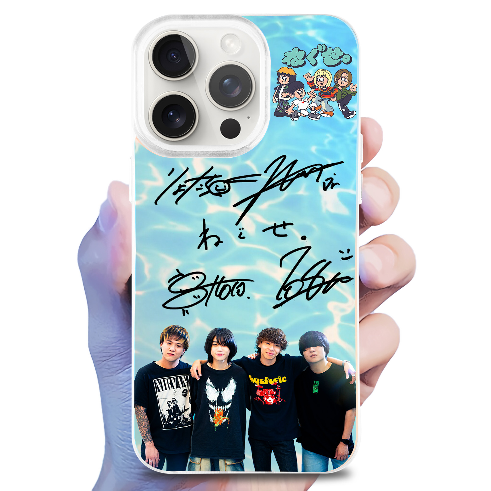 レーザーグラデーションスマートフォンケース【neguse./ねぐせ。/織姫とBABY】