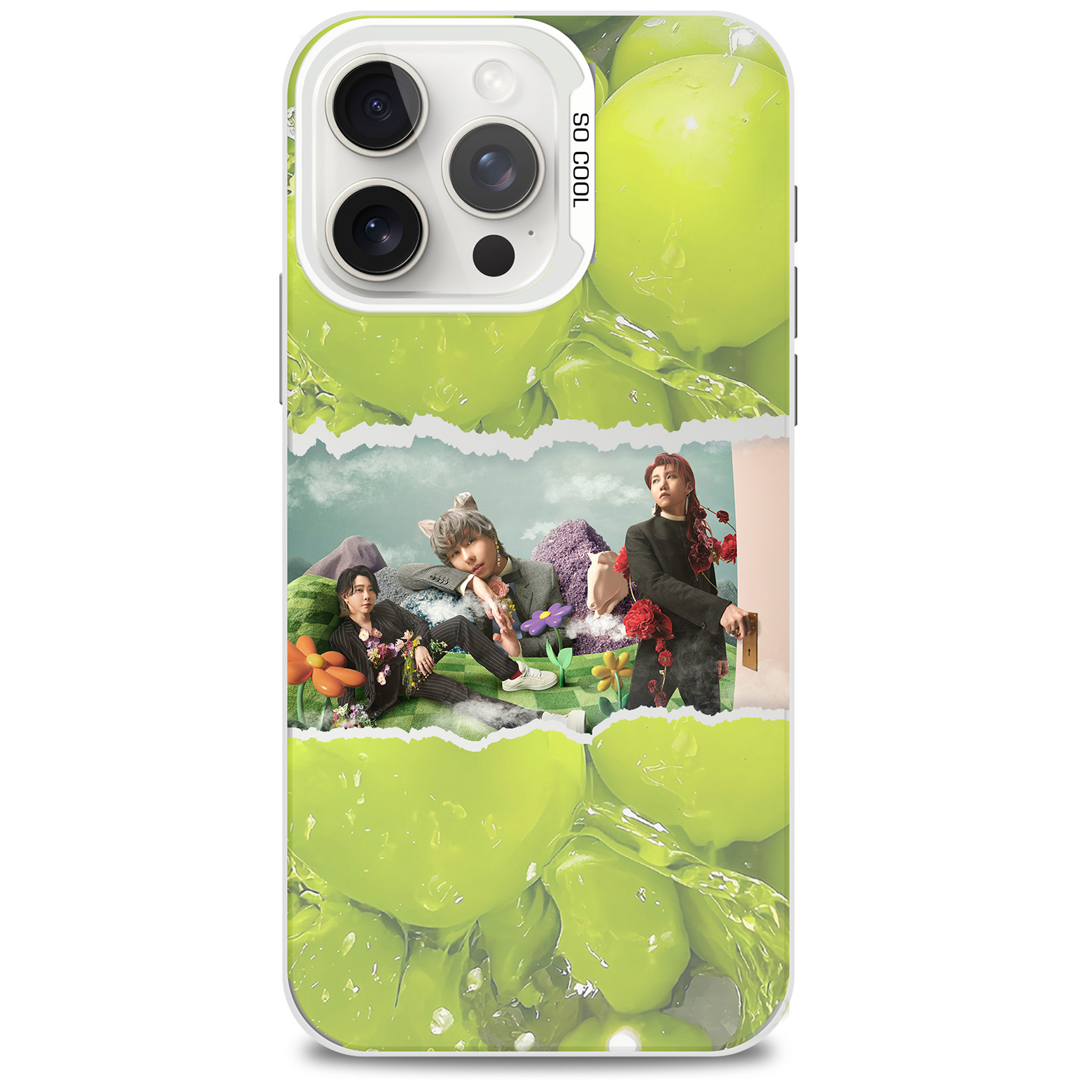 レーザーグラデーションスマートフォンケース-銀【MRSGREENAPPLE/10】-YITOTO™推し活がもっと楽しくなる