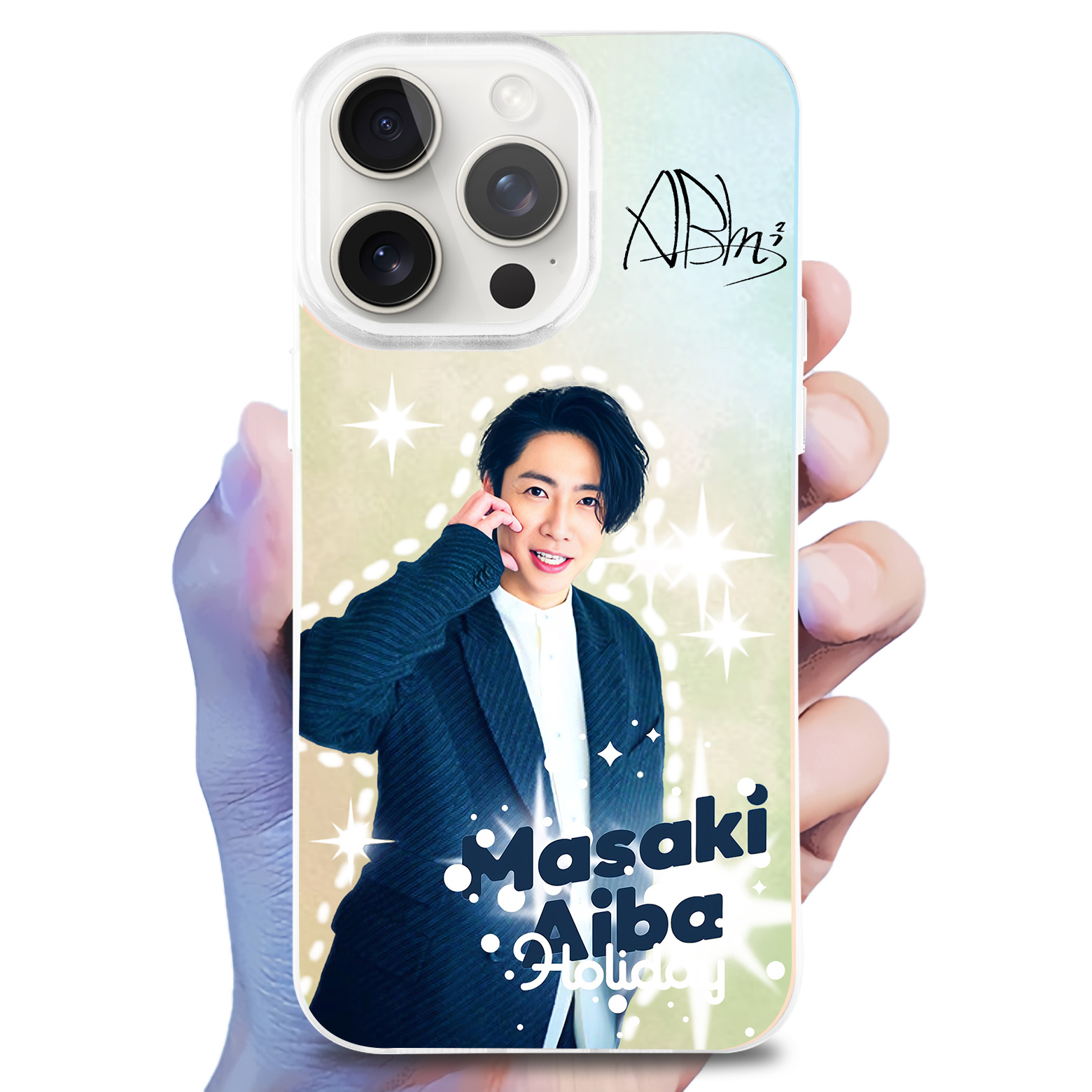 レーザーグラデーションスマートフォンケース【相葉雅紀/嵐ARASHI】