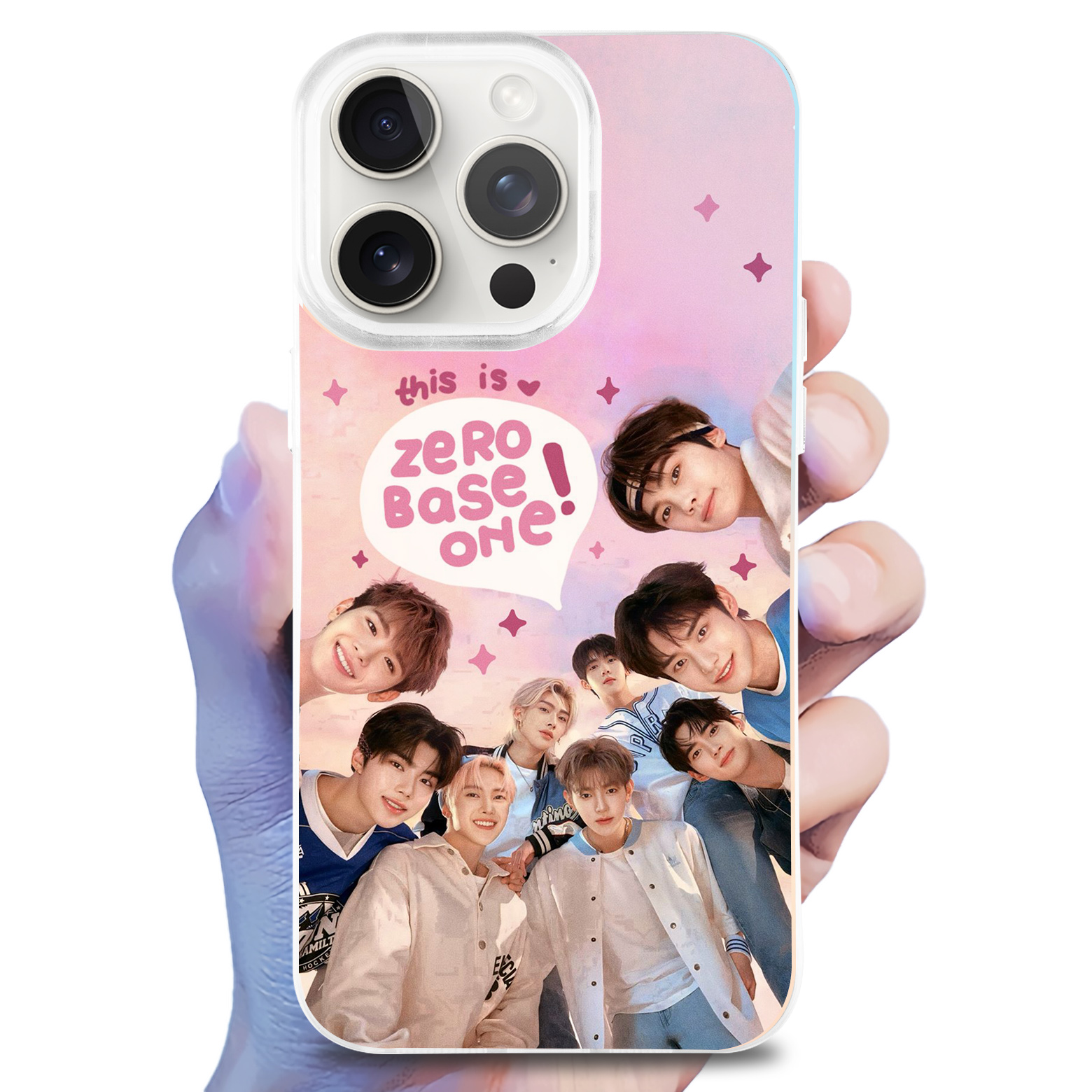 レーザーグラデーションスマートフォンケース-銀【嵐ARASHI