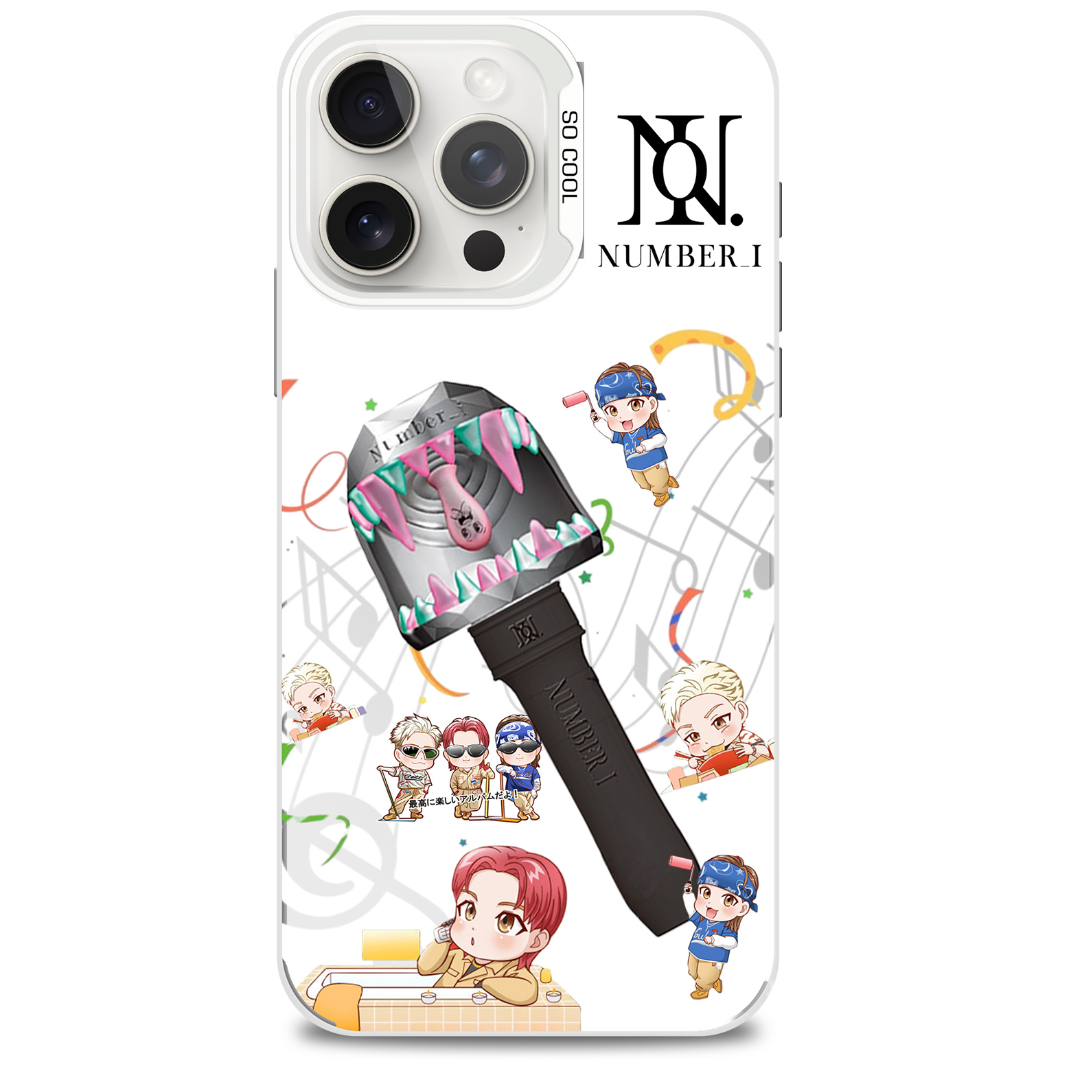 ミラースマホケース-銀【Number_i/Deluxe】