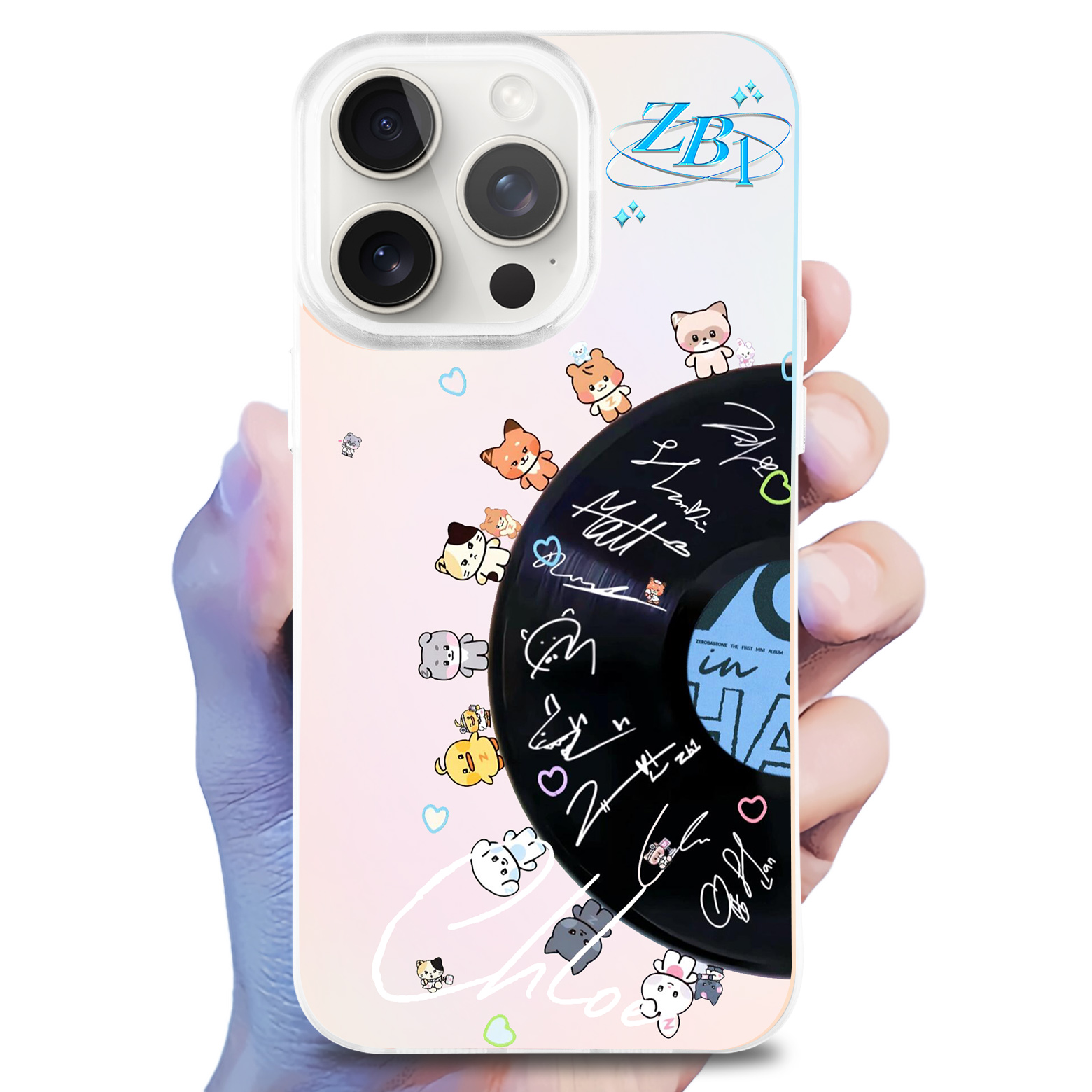 レーザーグラデーションスマートフォンケース【ZEROBASEONE/Never Say Never】