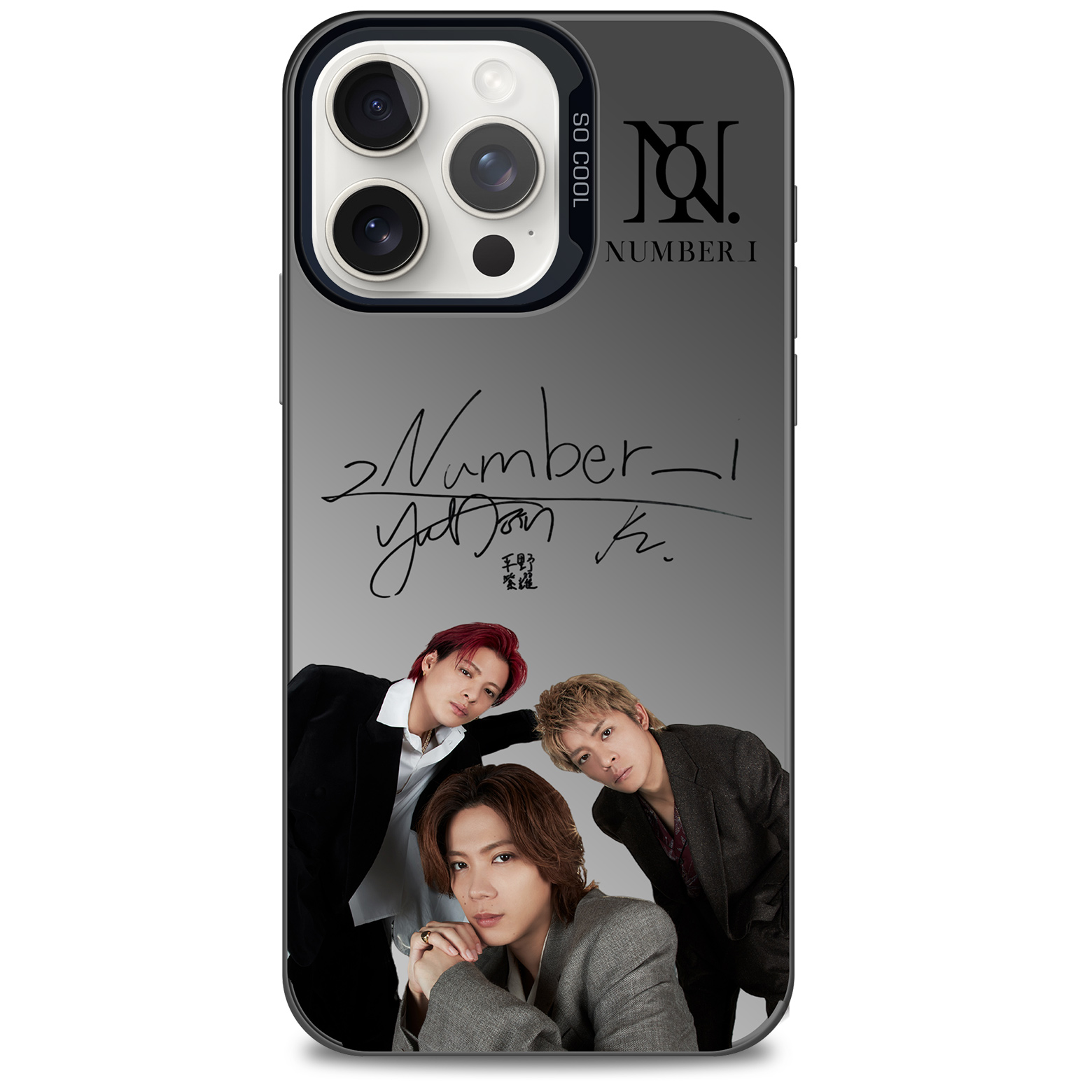 ミラースマホケース-黒【Number_i/Deluxe】