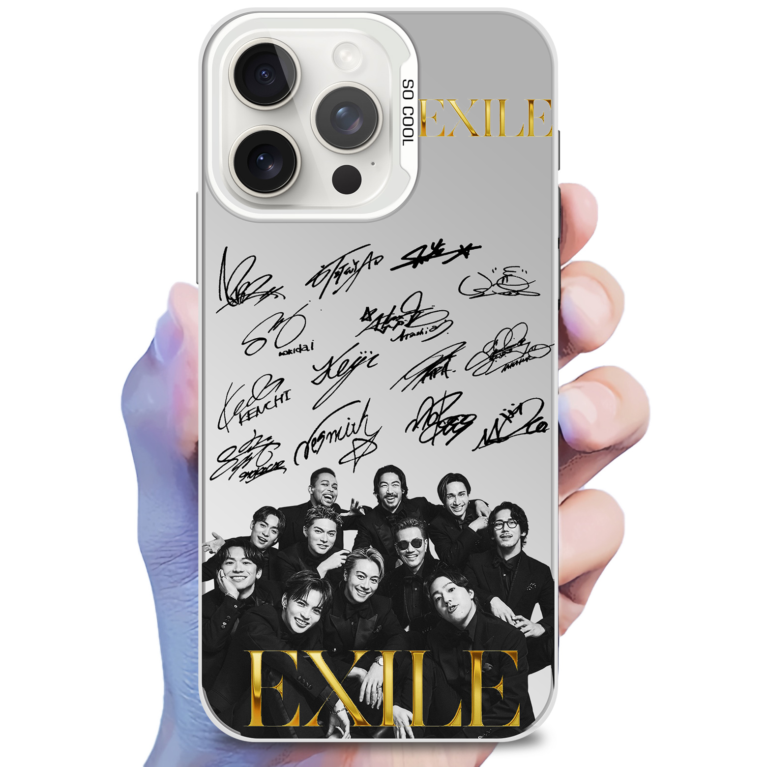 ミラースマホケース-銀【EXILE/Get‑go!】