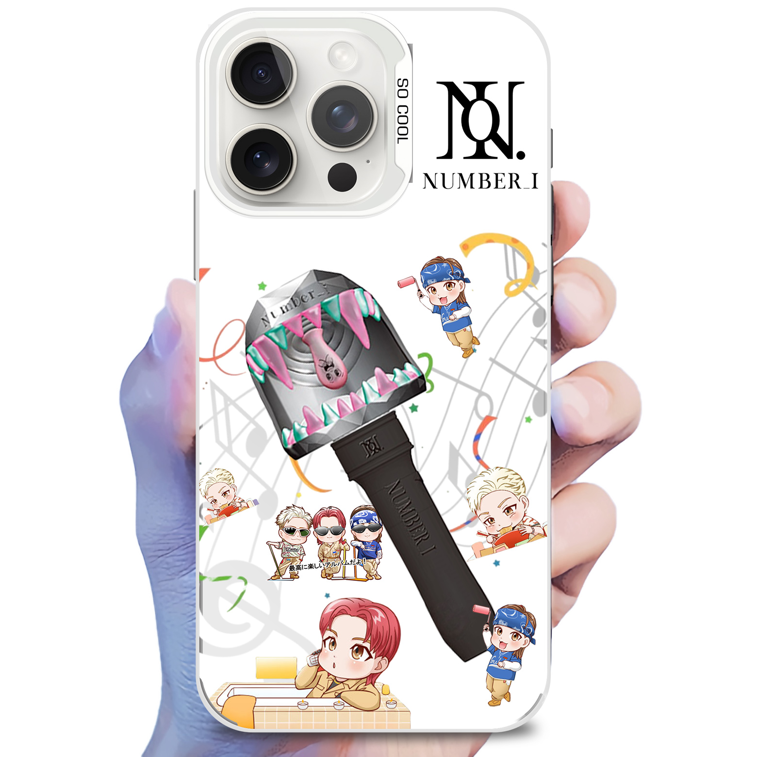 ミラースマホケース-銀【Number_i/Deluxe】