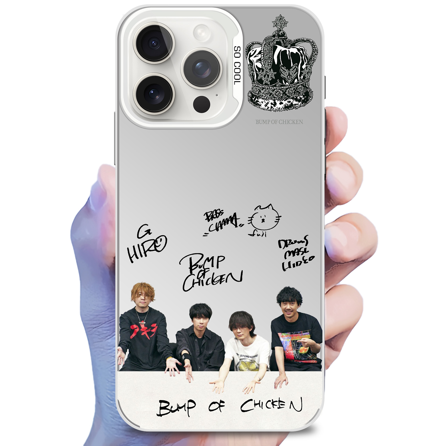 ミラースマホケース-銀【BUMP OF CHICKEN/I】