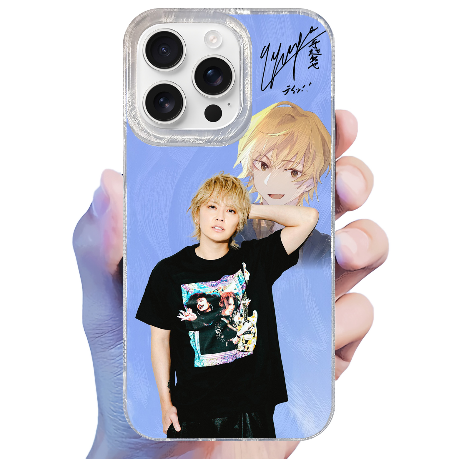 フェザーテクスチャーレーザーグラデーションスマートフォンケース【手越祐也】