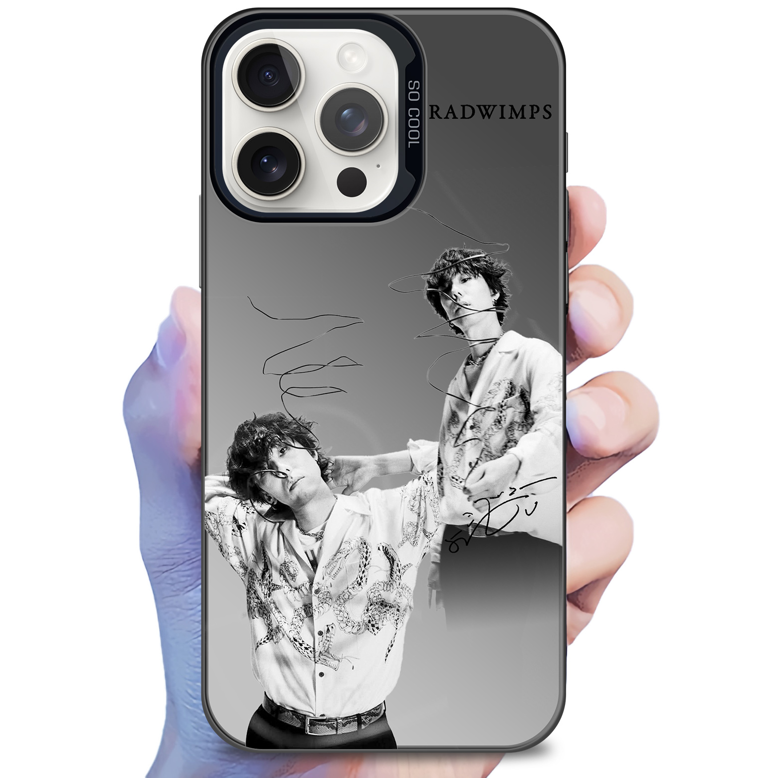 ミラースマホケース-黒【野田洋次郎/RADWIMPS/Anew】