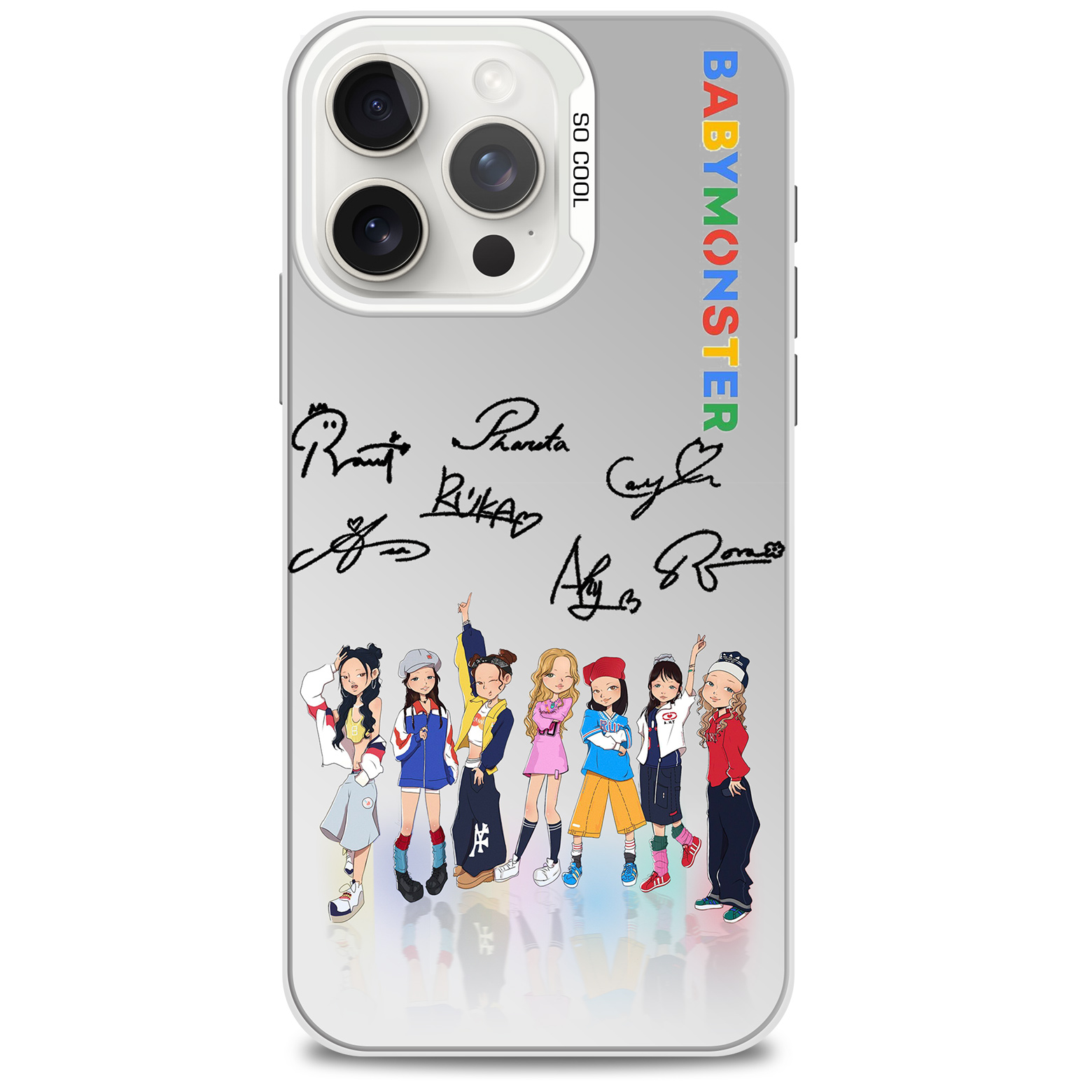 ミラースマホケース-銀【BABYMONSTER/HOT SAUCE】