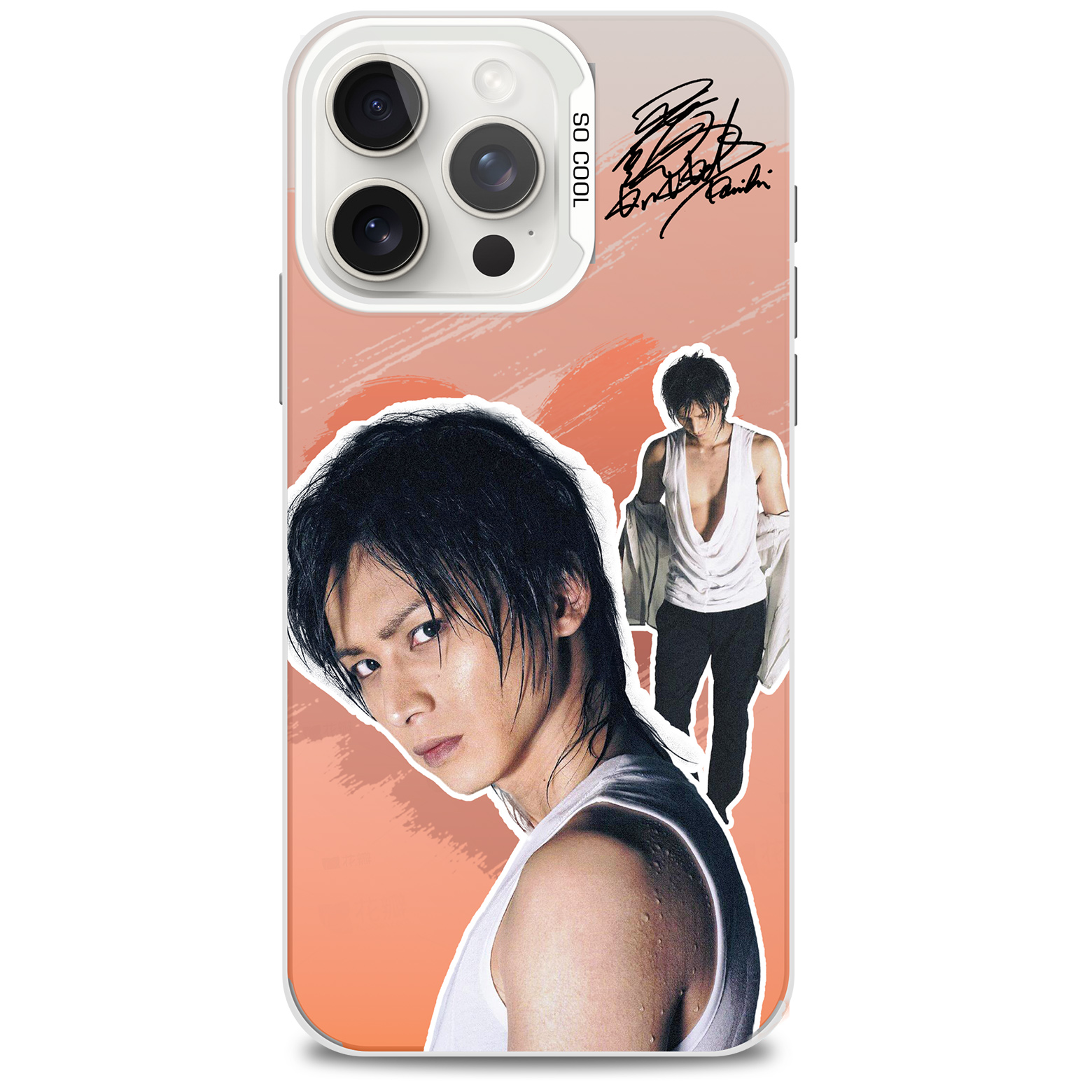 レーザーグラデーションスマートフォンケース-銀【堂本光一/KINKIKIDS/RAISE】