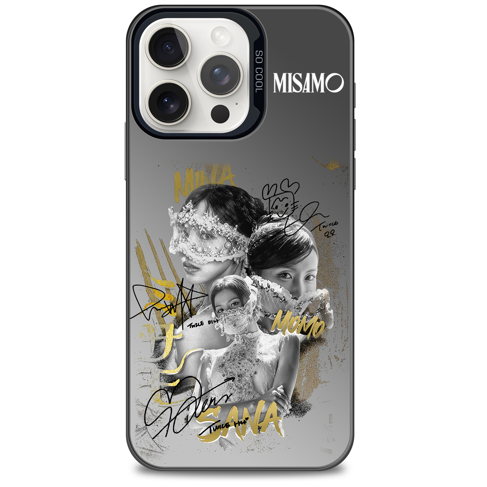 ミラースマホケース-黒【MISAMO/TWICE/PLAY】