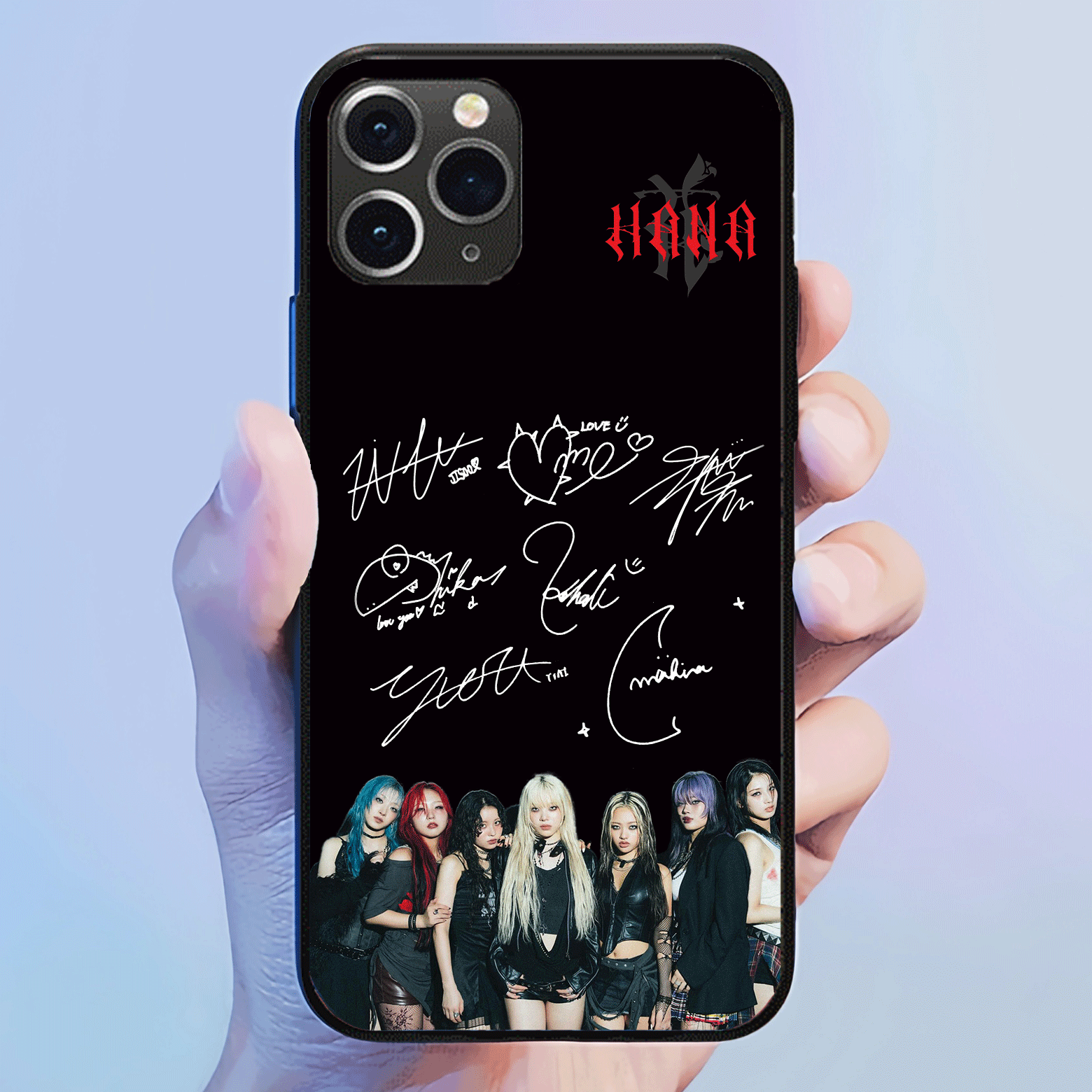 発光するスマートフォンケース 【HANA/My Body】