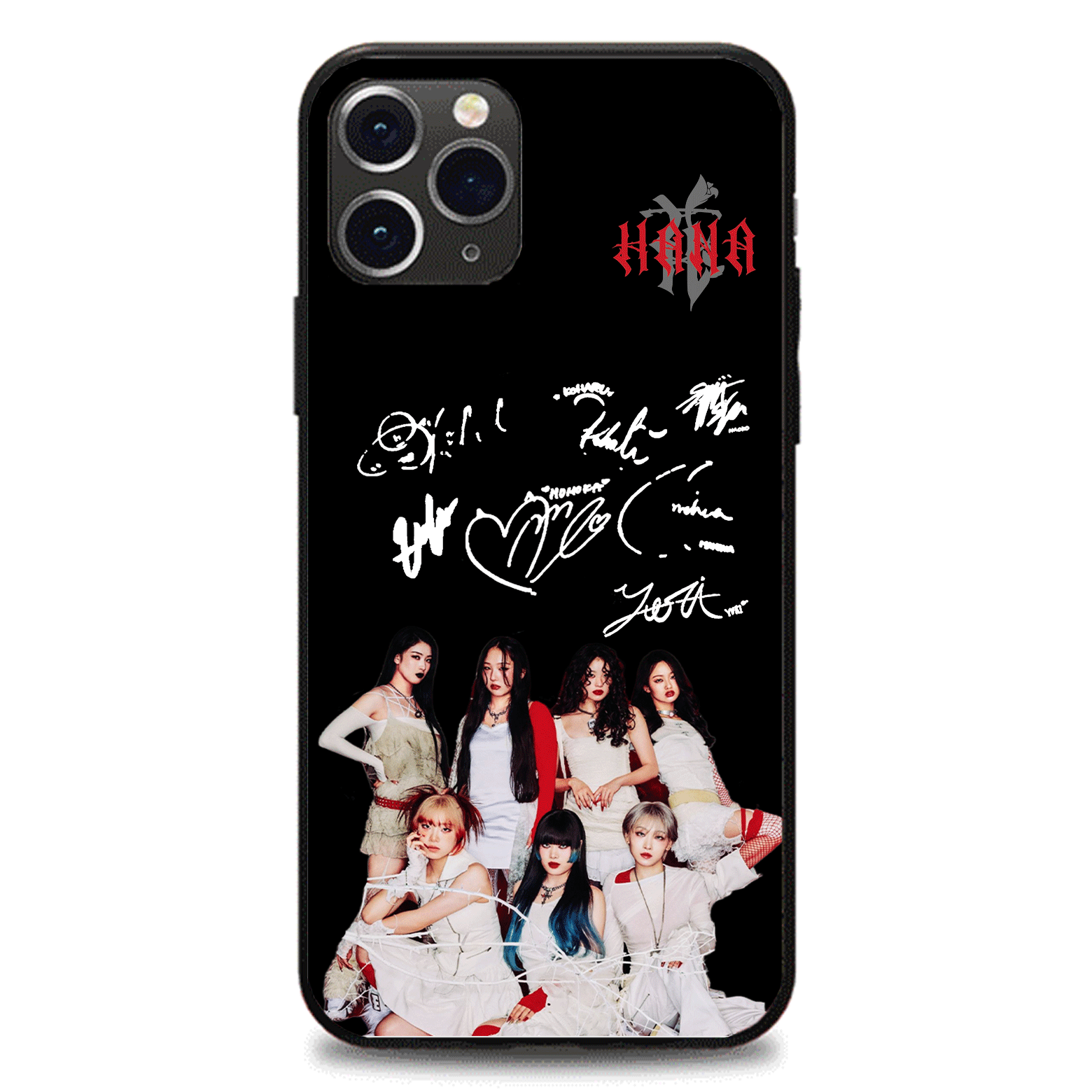 発光するスマートフォンケース 【HANA/ROSE】