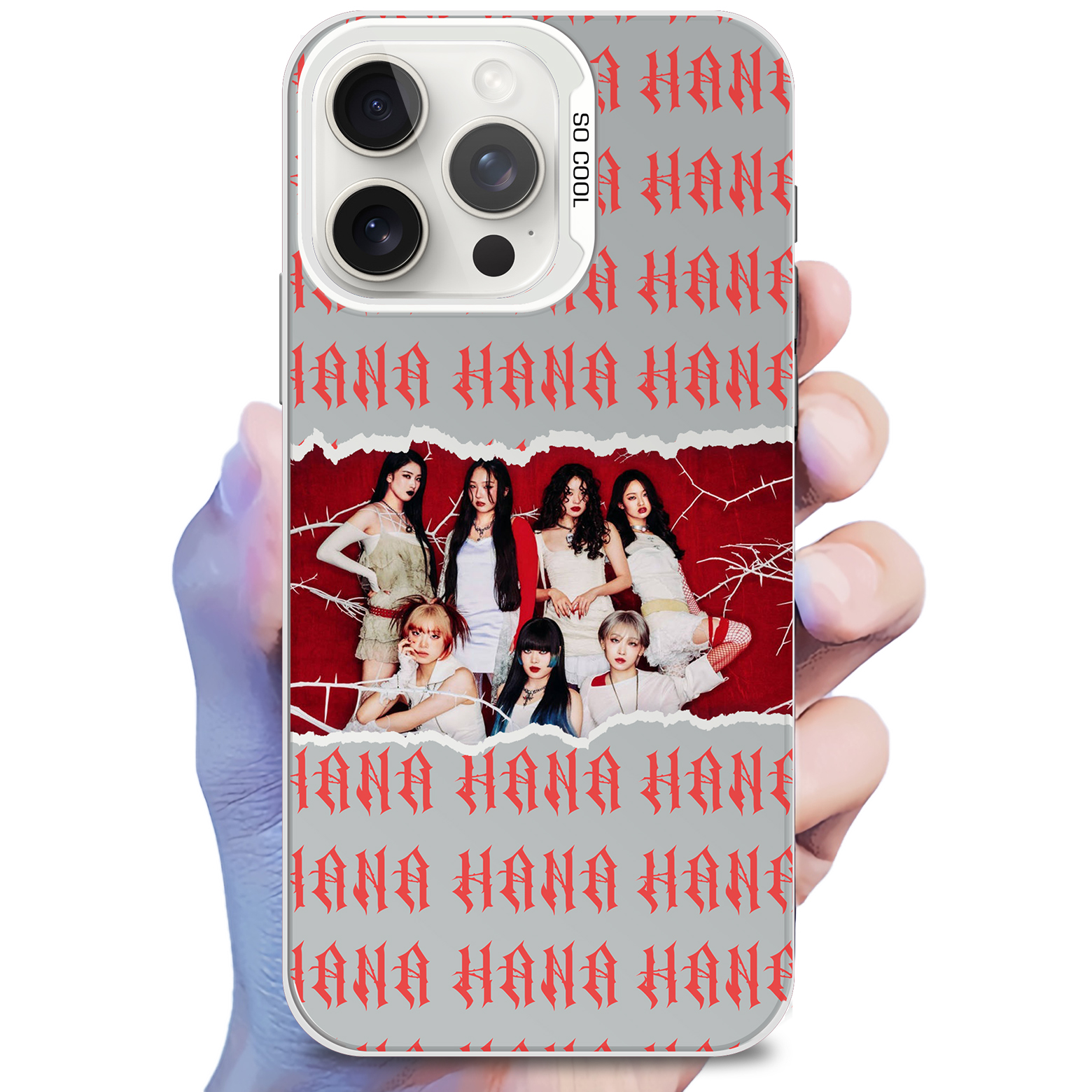 hana ロッキン グッズ |レーザーグラデーションスマートフォンケース