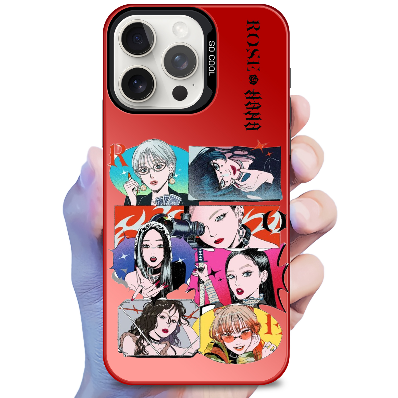 hana ロッキン グッズ |レーザーグラデーションスマートフォンケース