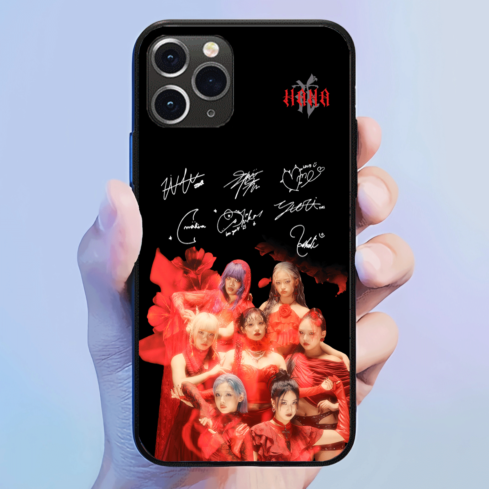 発光するスマートフォンケース 【HANA/HANA】