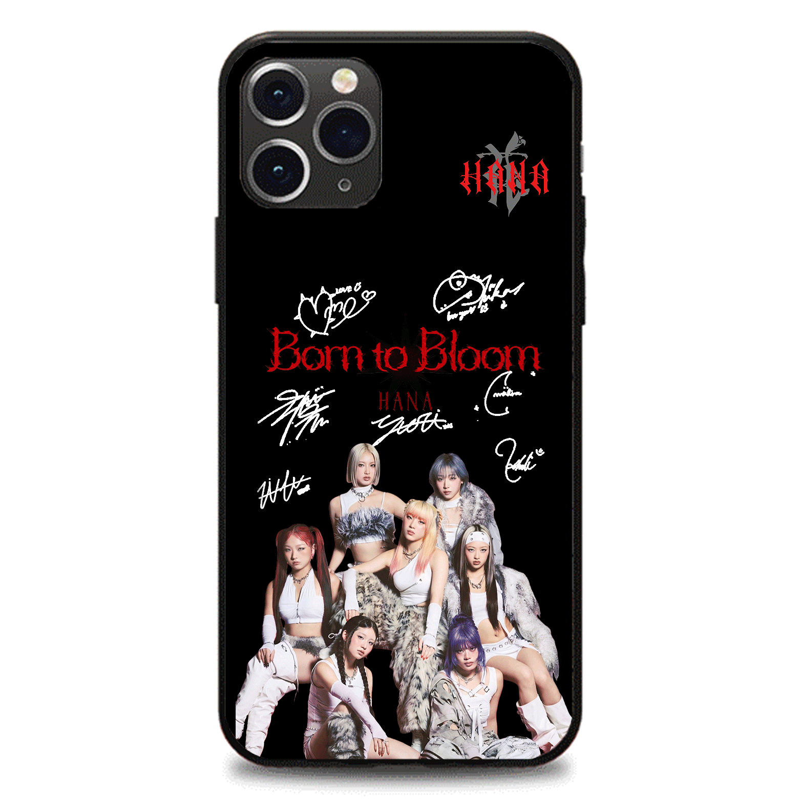 発光するスマートフォンケース 【HANA/NON STOP】-B