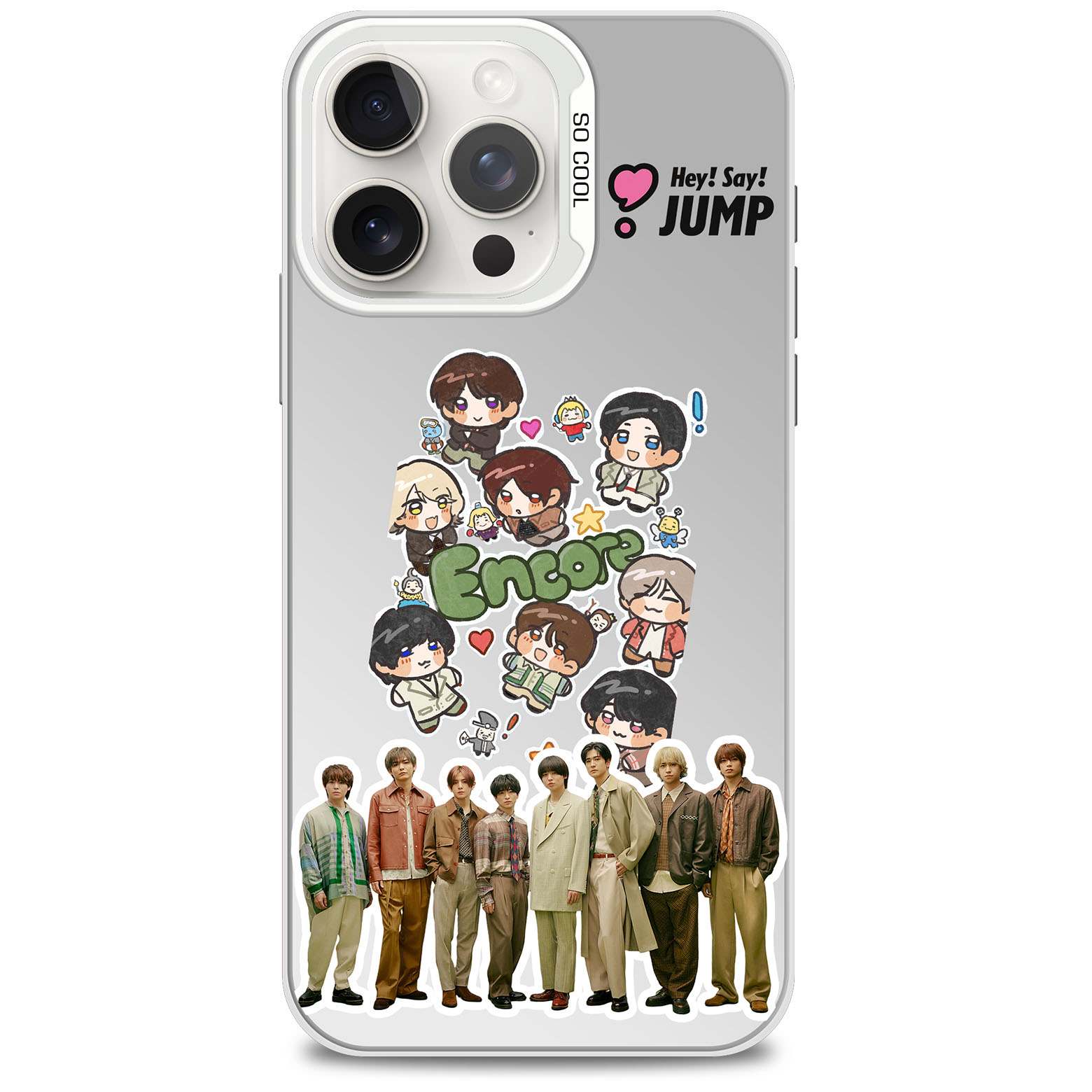 レーザーグラデーションスマートフォンケース-銀【Hey!Say!JUMP/encore】-YITOTO™推し活がもっと楽しくなる