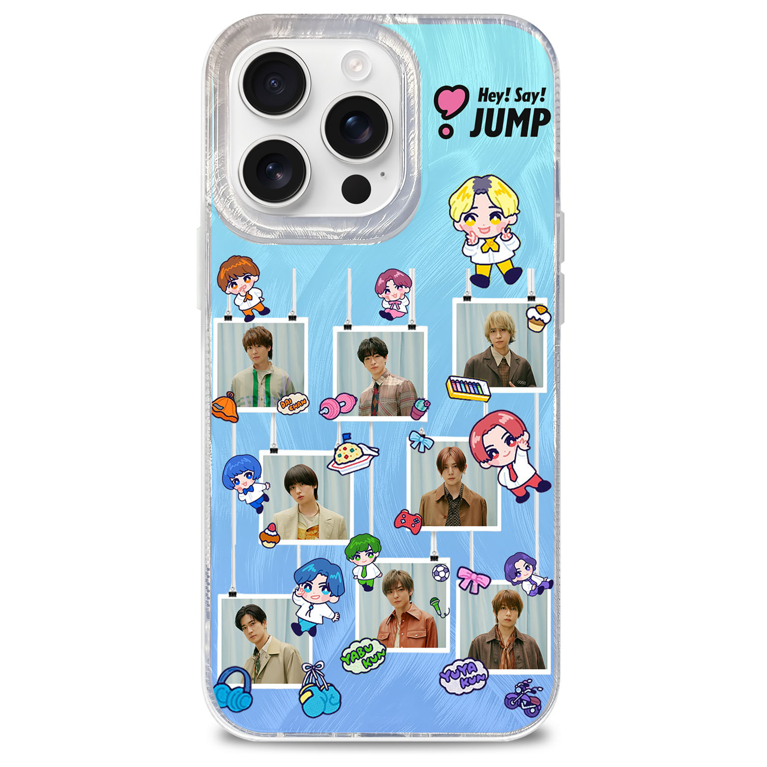 フェザーテクスチャーレーザーグラデーションスマートフォンケース【Hey!Say!JUMP/encore】-YITOTO™推し活がもっと楽しくなる