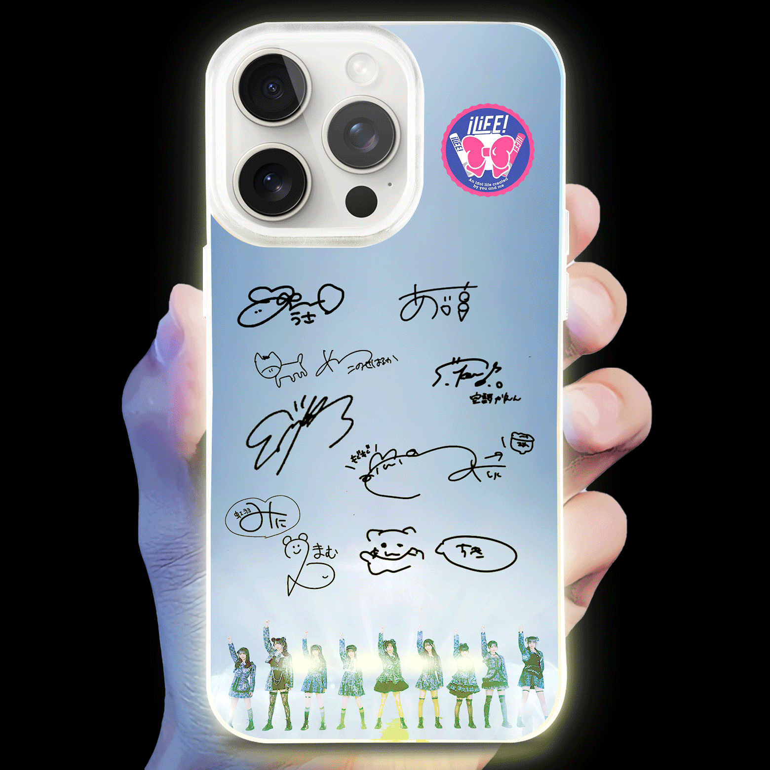 ボトム発光デザイン スマホケース【iLiFE!】