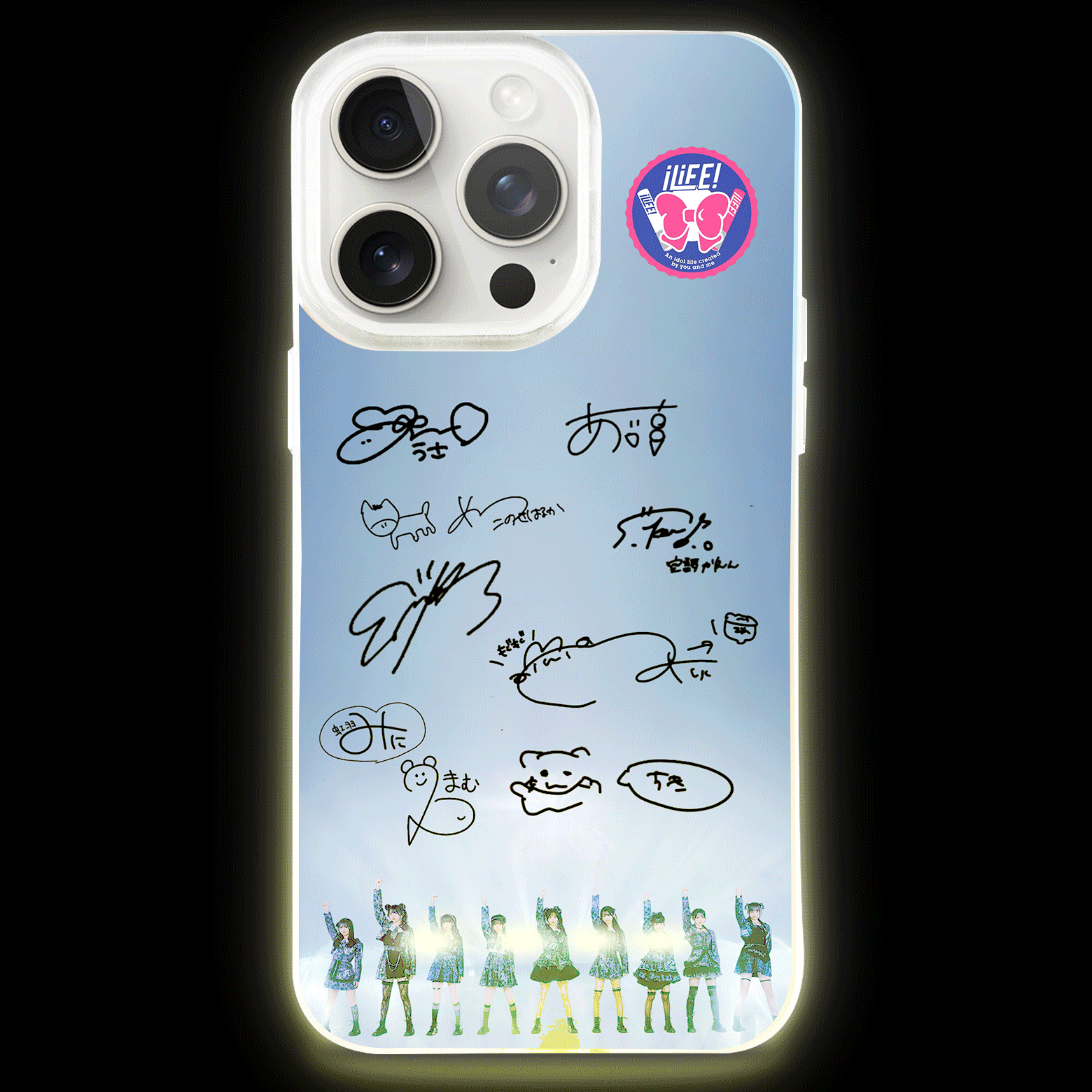 ボトム発光デザイン スマホケース【iLiFE!】