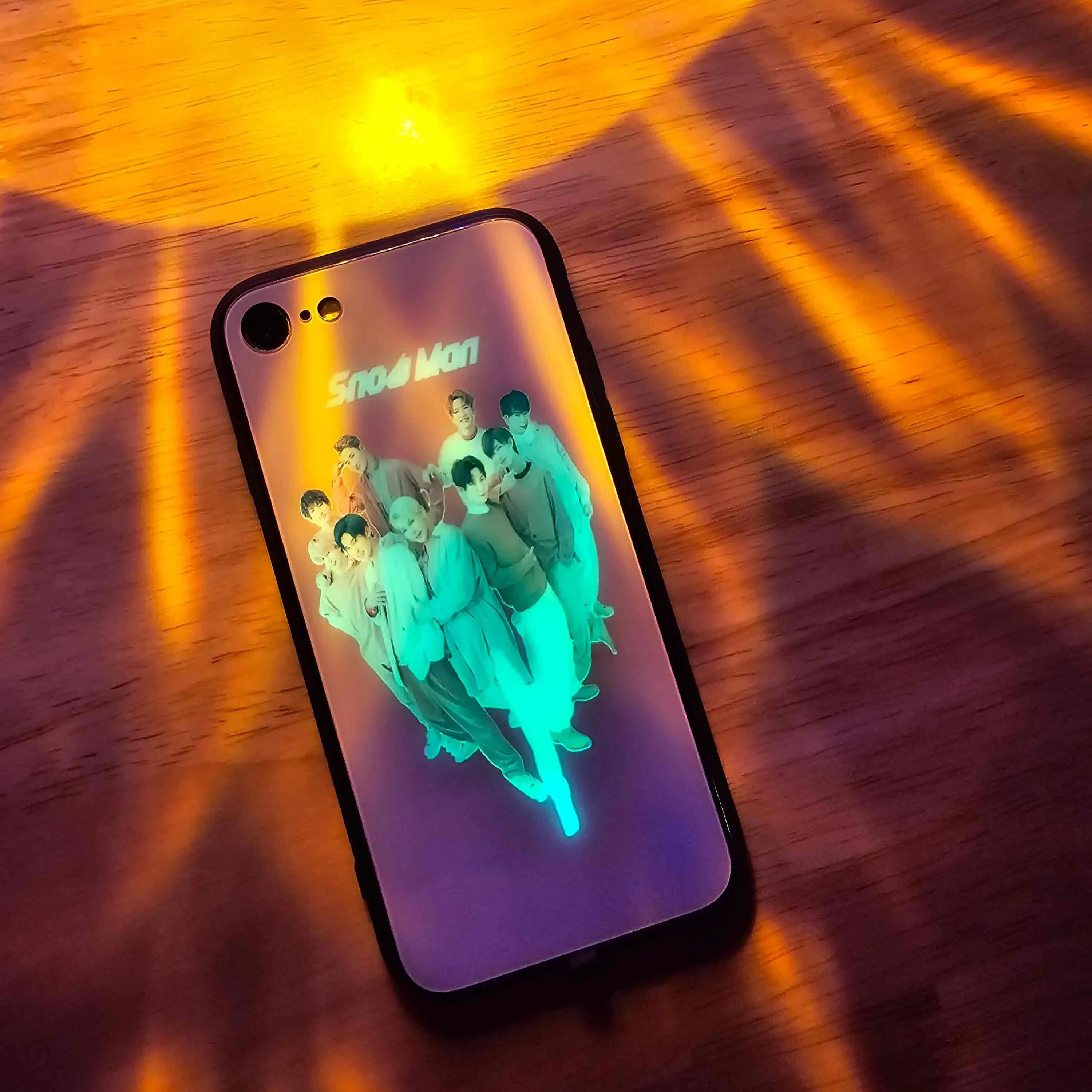 発光するスマートフォンケース 【SnowMan】8種類