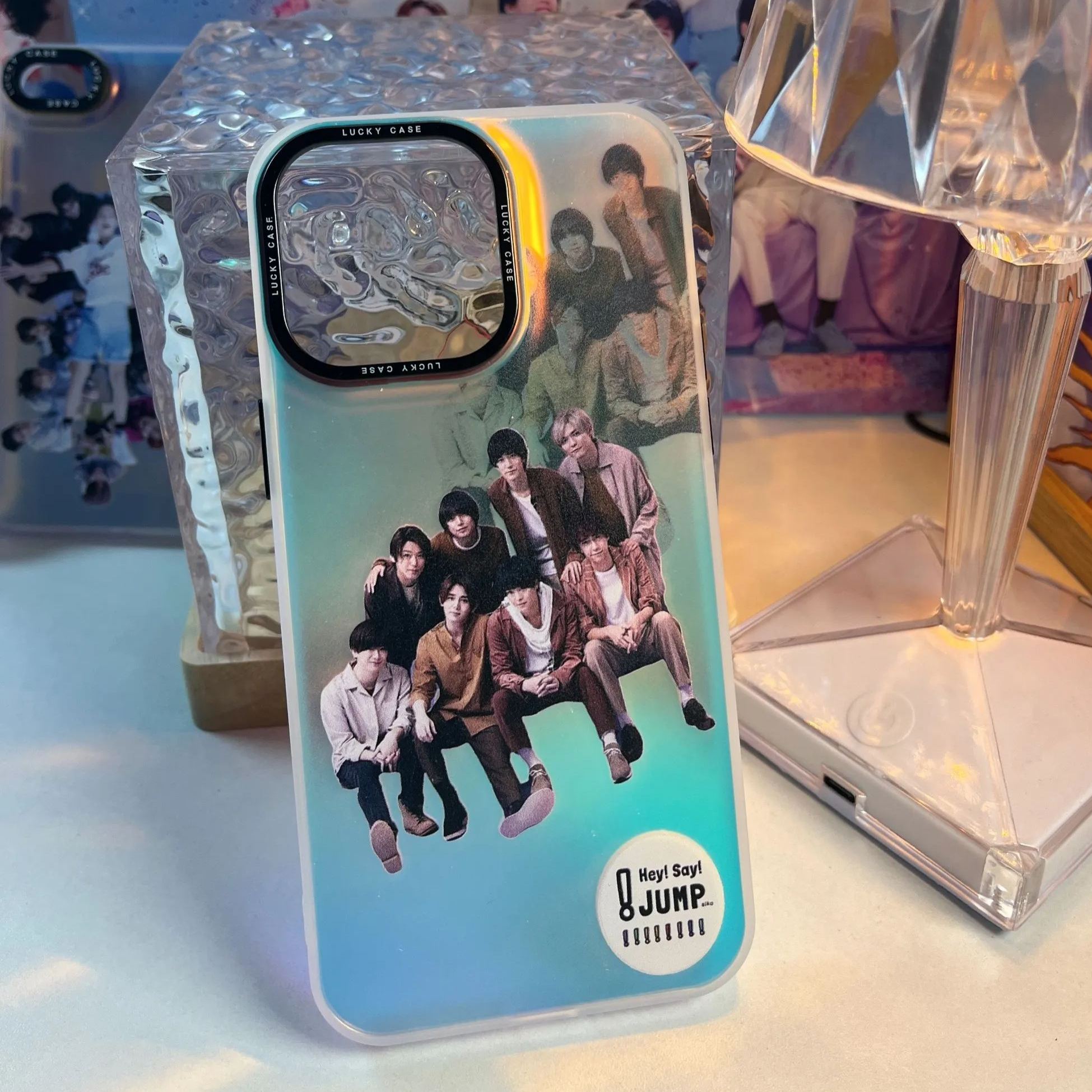 レーザーグラデーションスマートフォンケース【Hey! Say! JUMP】3種類