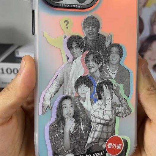 レーザーグラデーションスマートフォンケース【Hey! Say! JUMP】3種類
