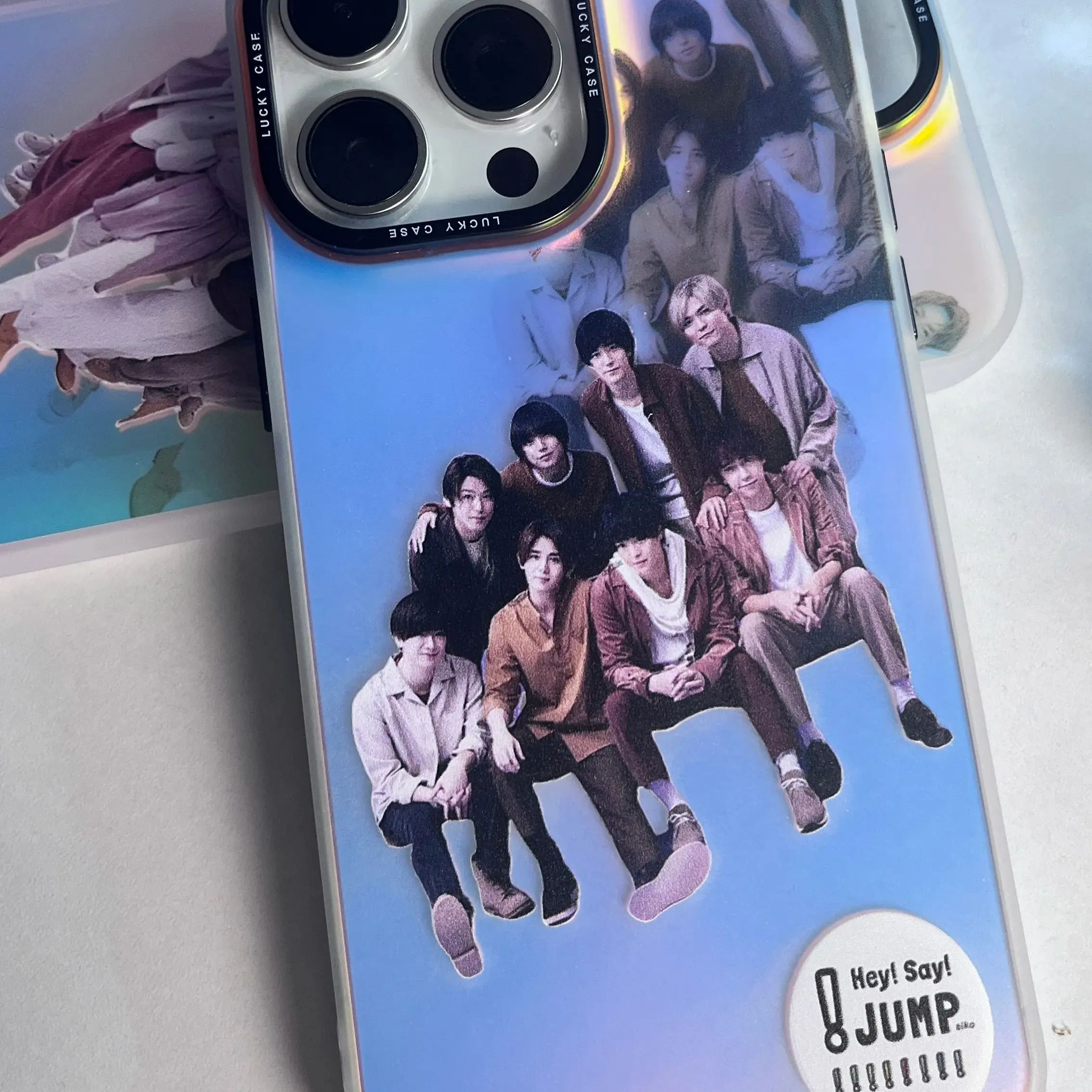 レーザーグラデーションスマートフォンケース【Hey! Say! JUMP】3種類