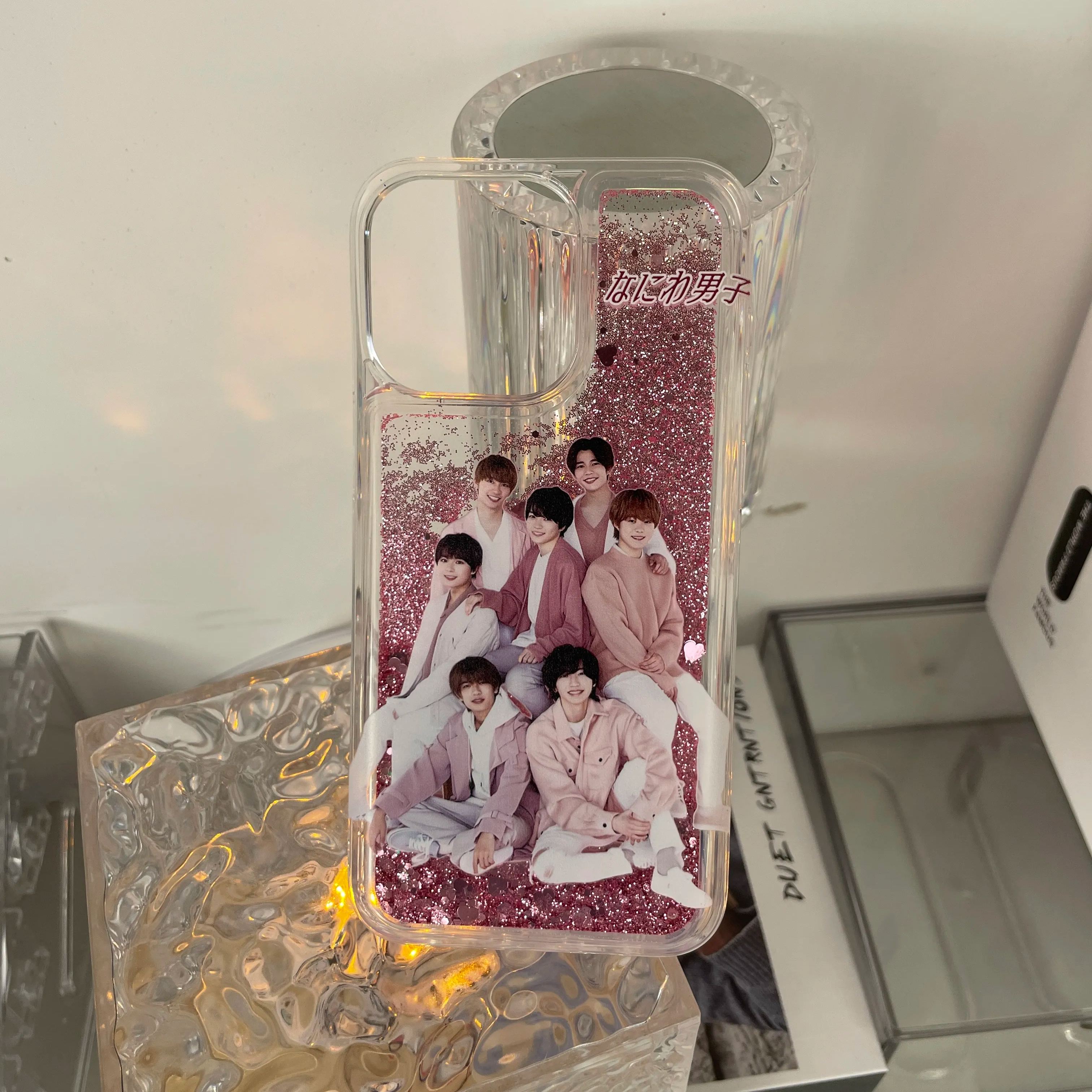 キラキラ流砂スマホケース【なにわ男子】3種類