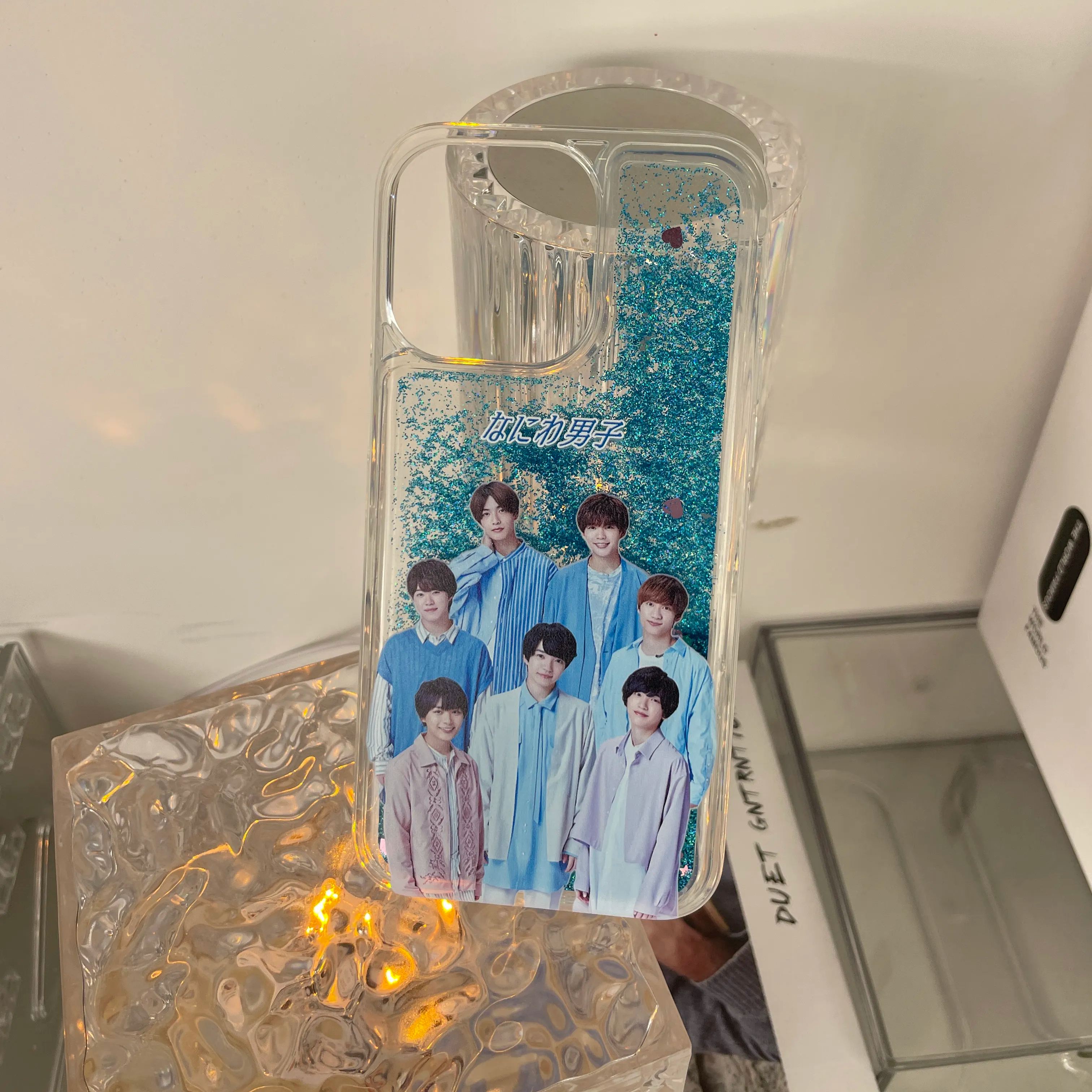 キラキラ流砂スマホケース【なにわ男子】3種類