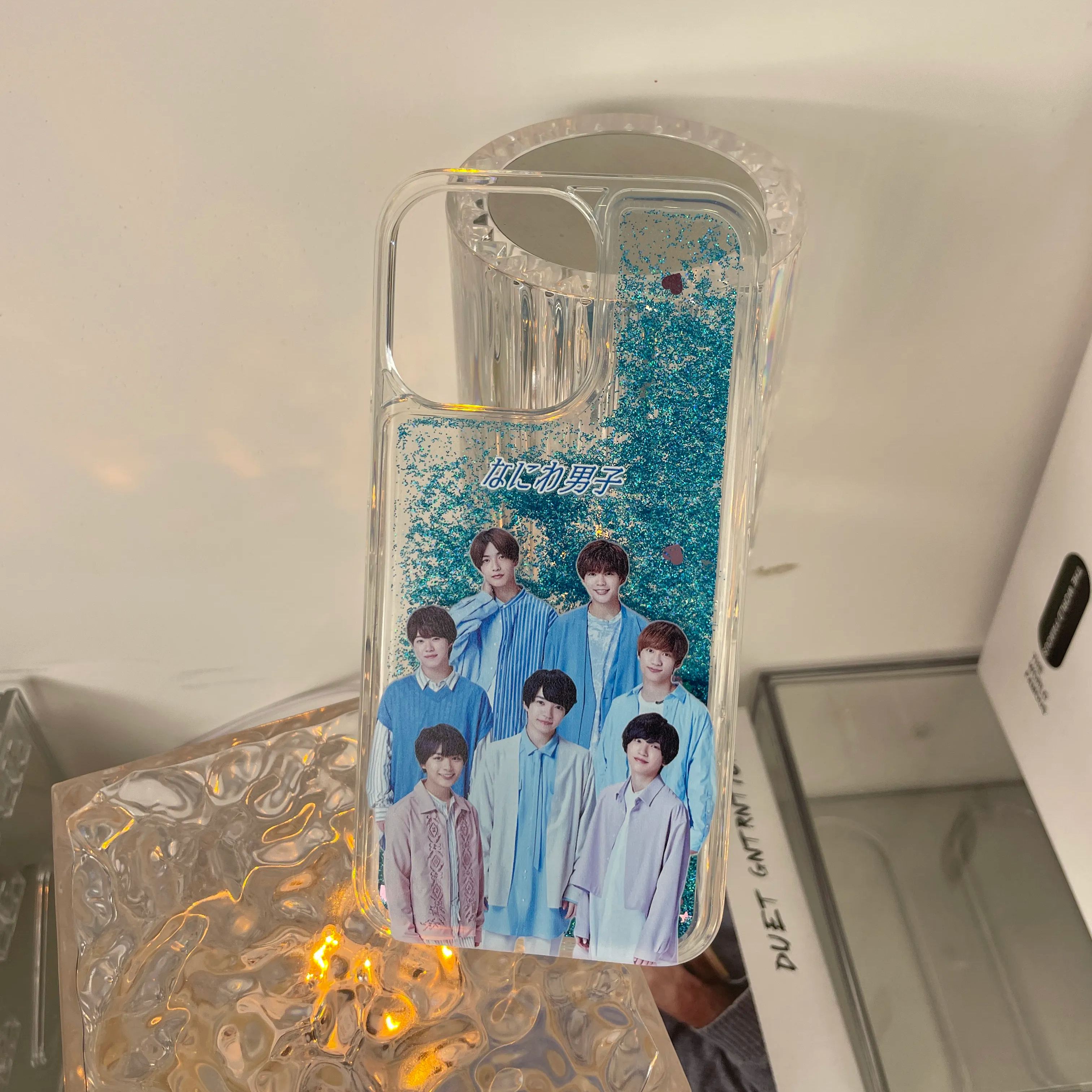 キラキラ流砂スマホケース【なにわ男子】3種類