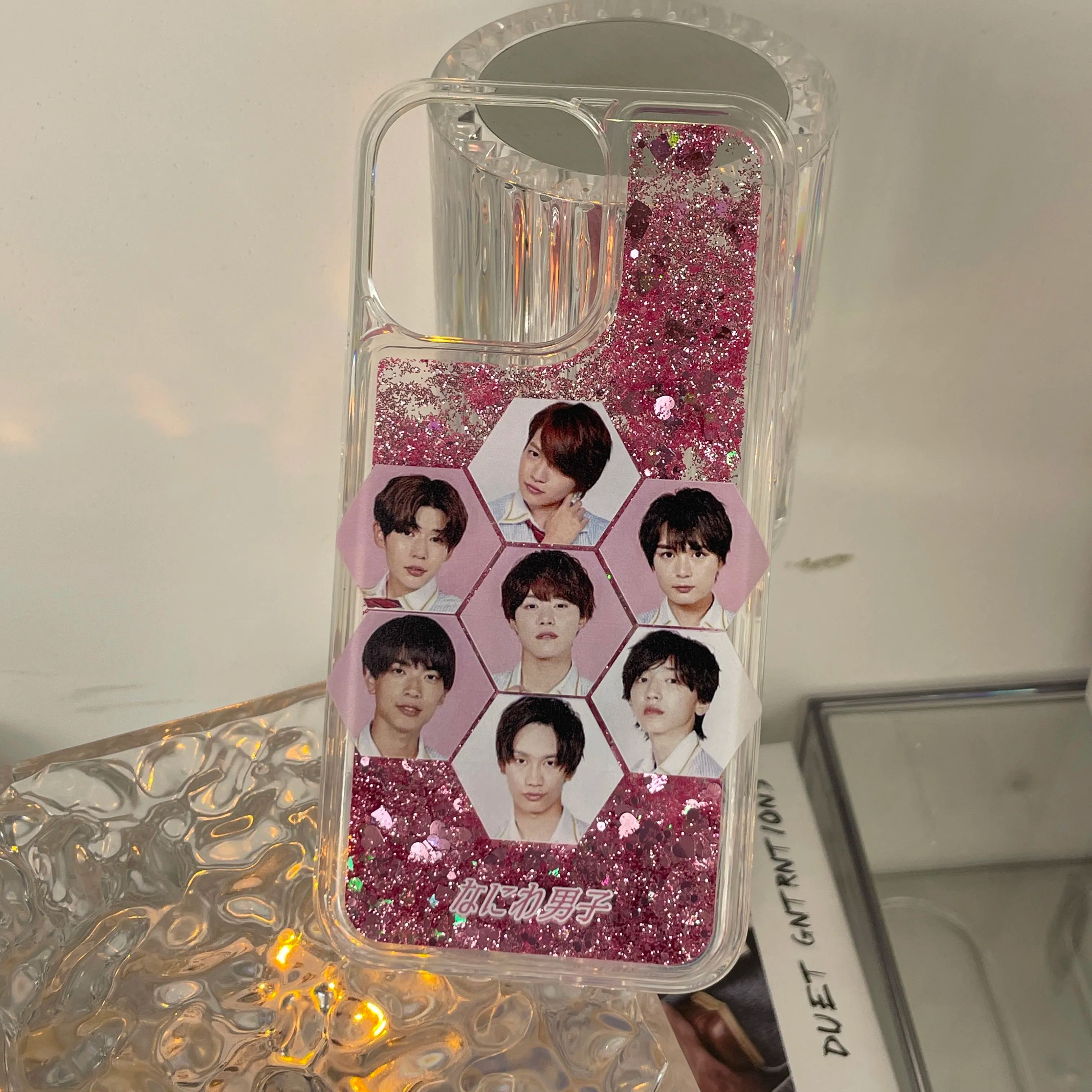 キラキラ流砂スマホケース【なにわ男子】3種類